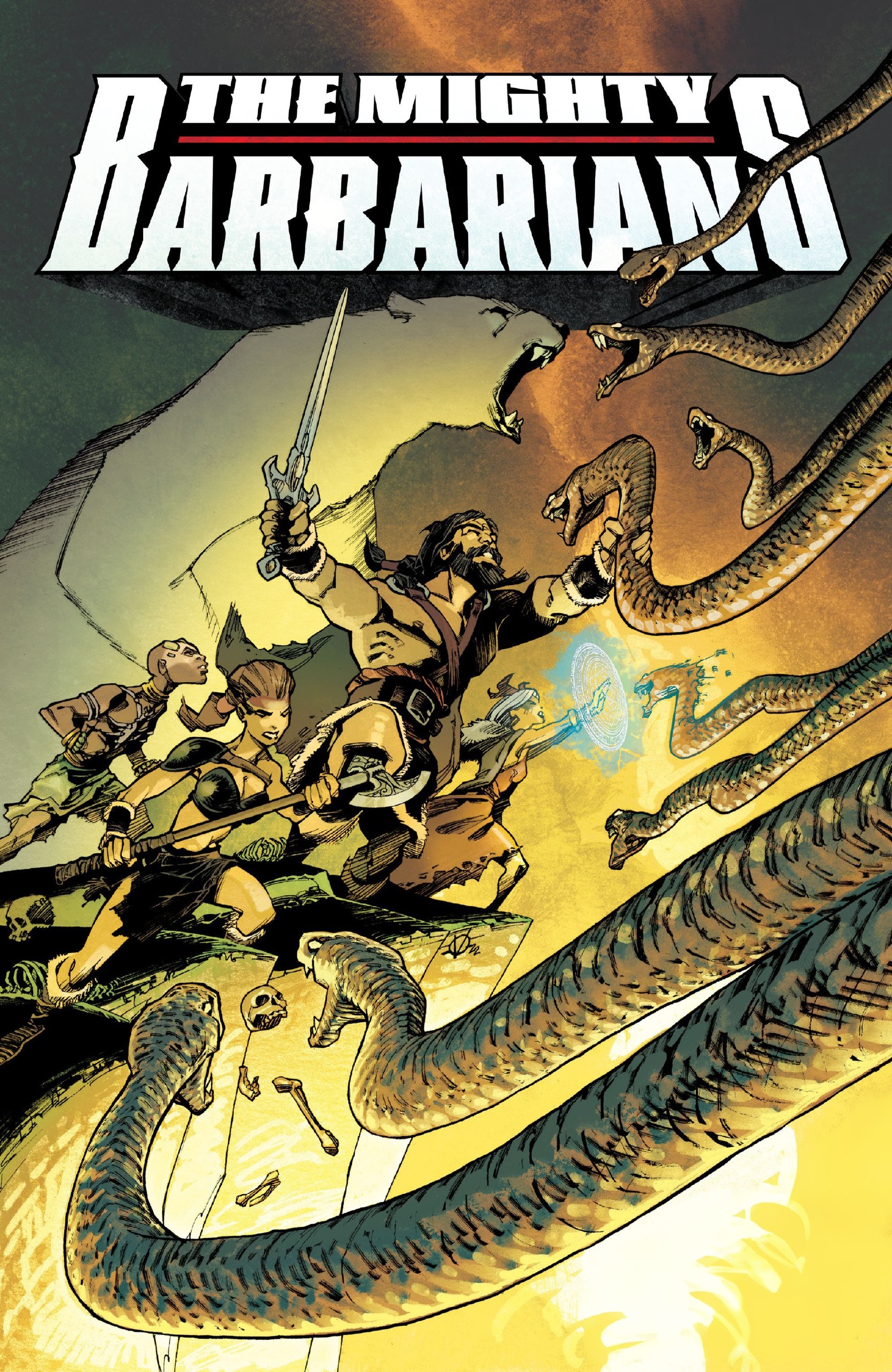 Portada ampliada de THE MIGHTY BARBARIAN