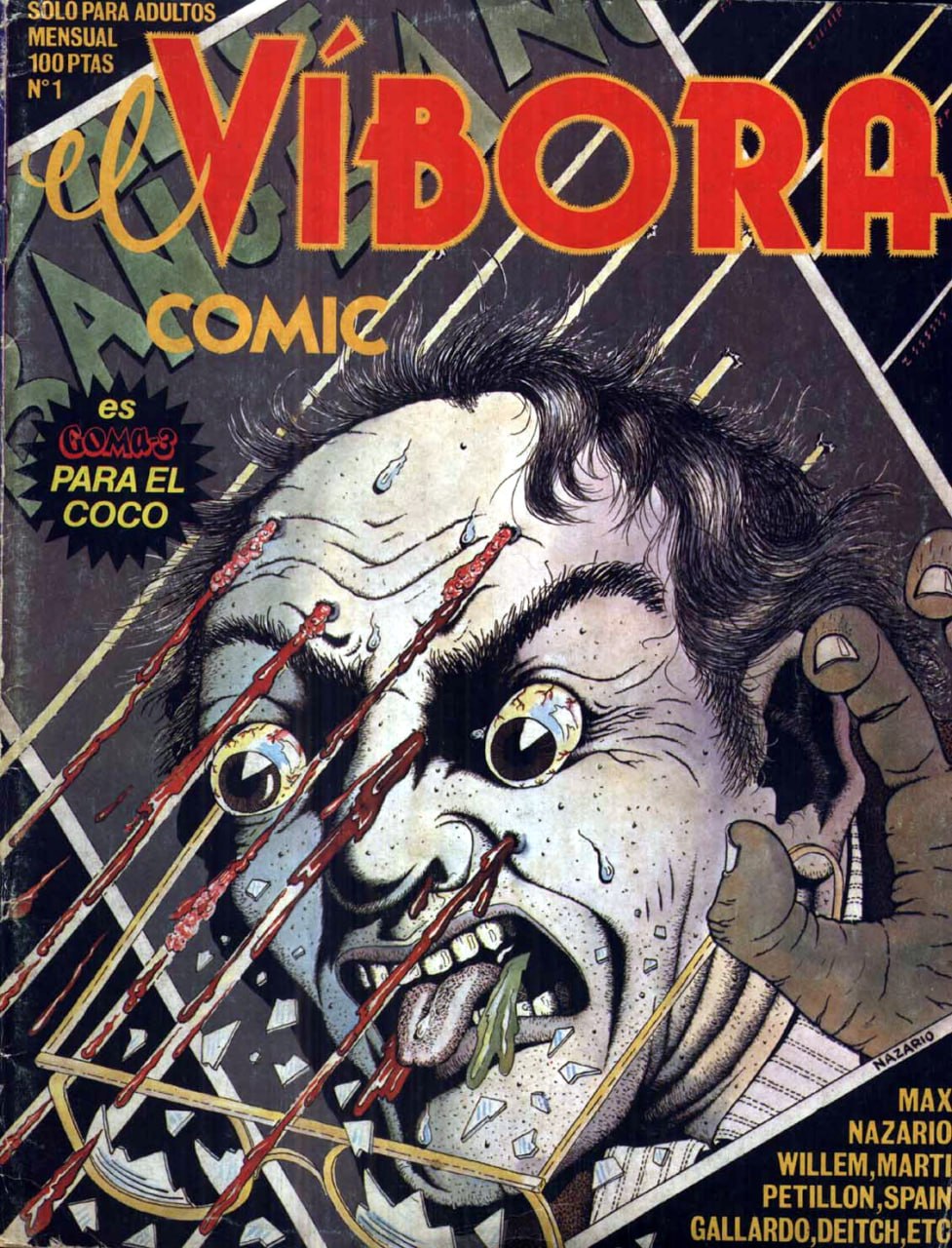 Portada ampliada de el Víbora Cómic