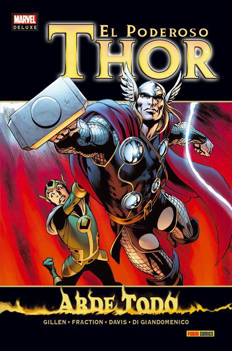 Portada ampliada de El Poderoso Thor Arde Todo