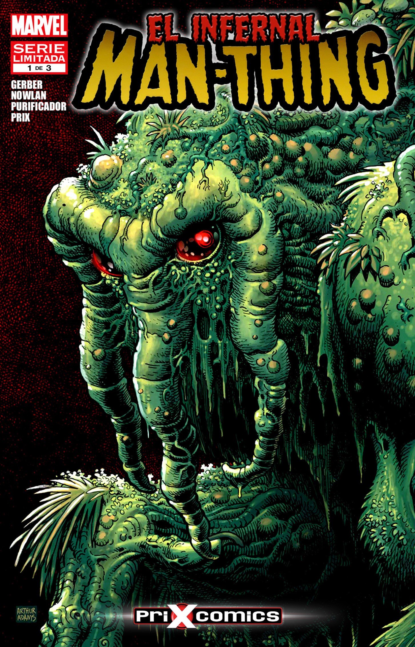 Portada ampliada de EL INFERNAL MAN-THING