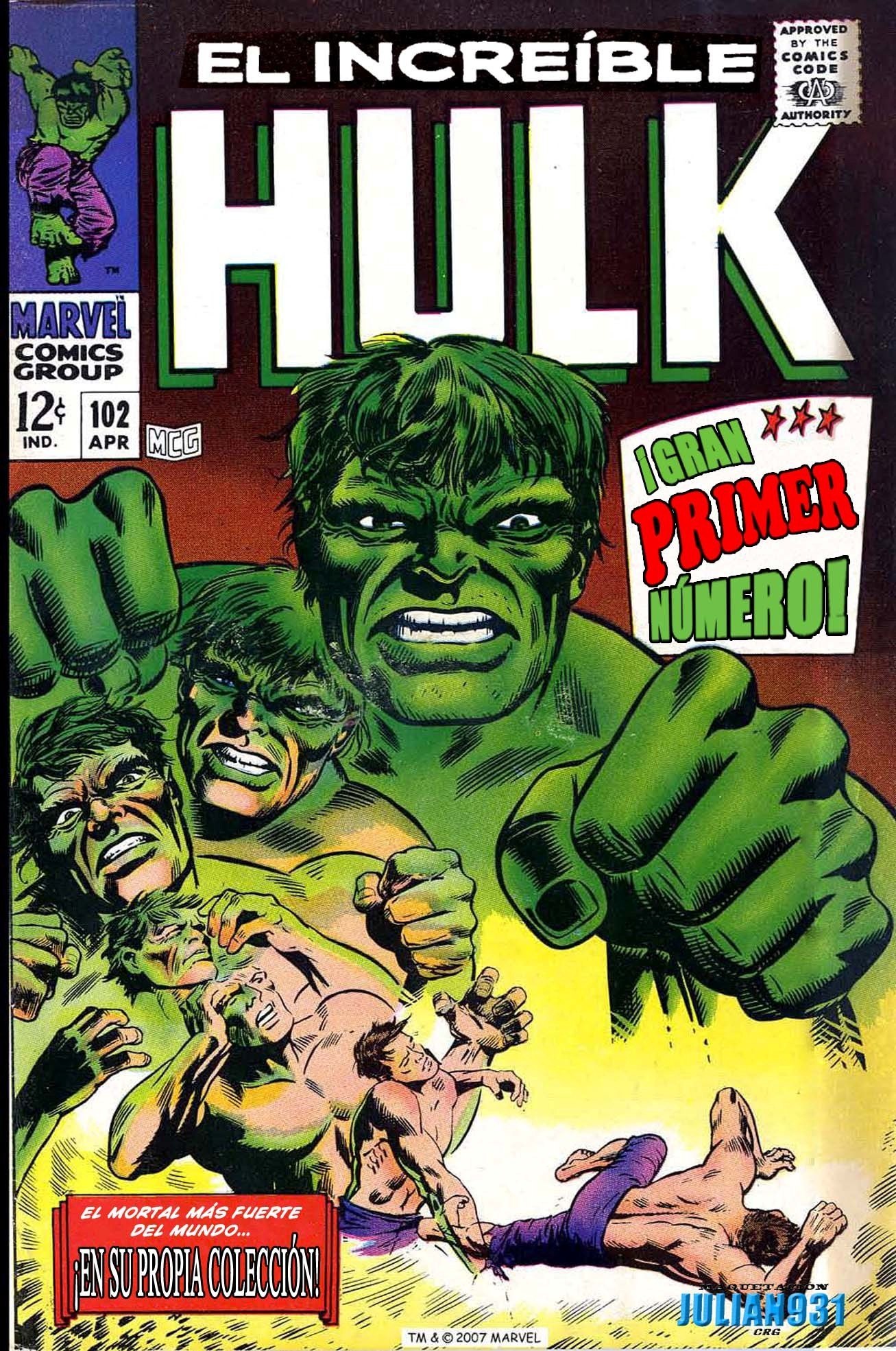 Portada ampliada de EL INCREDIBLE HULK