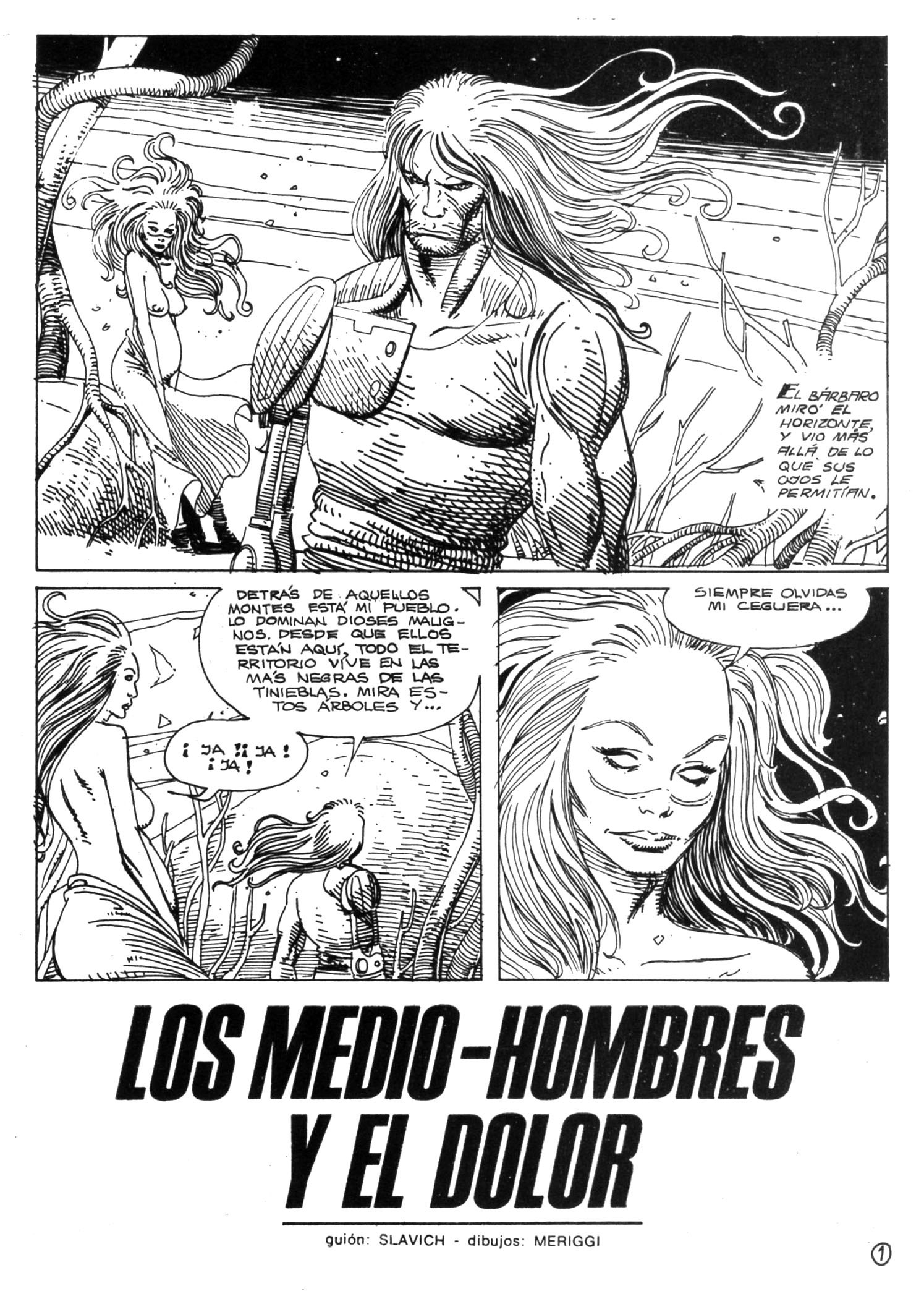 Portada ampliada de LOS MEDIO-HOMBRES Y EL DOLOR