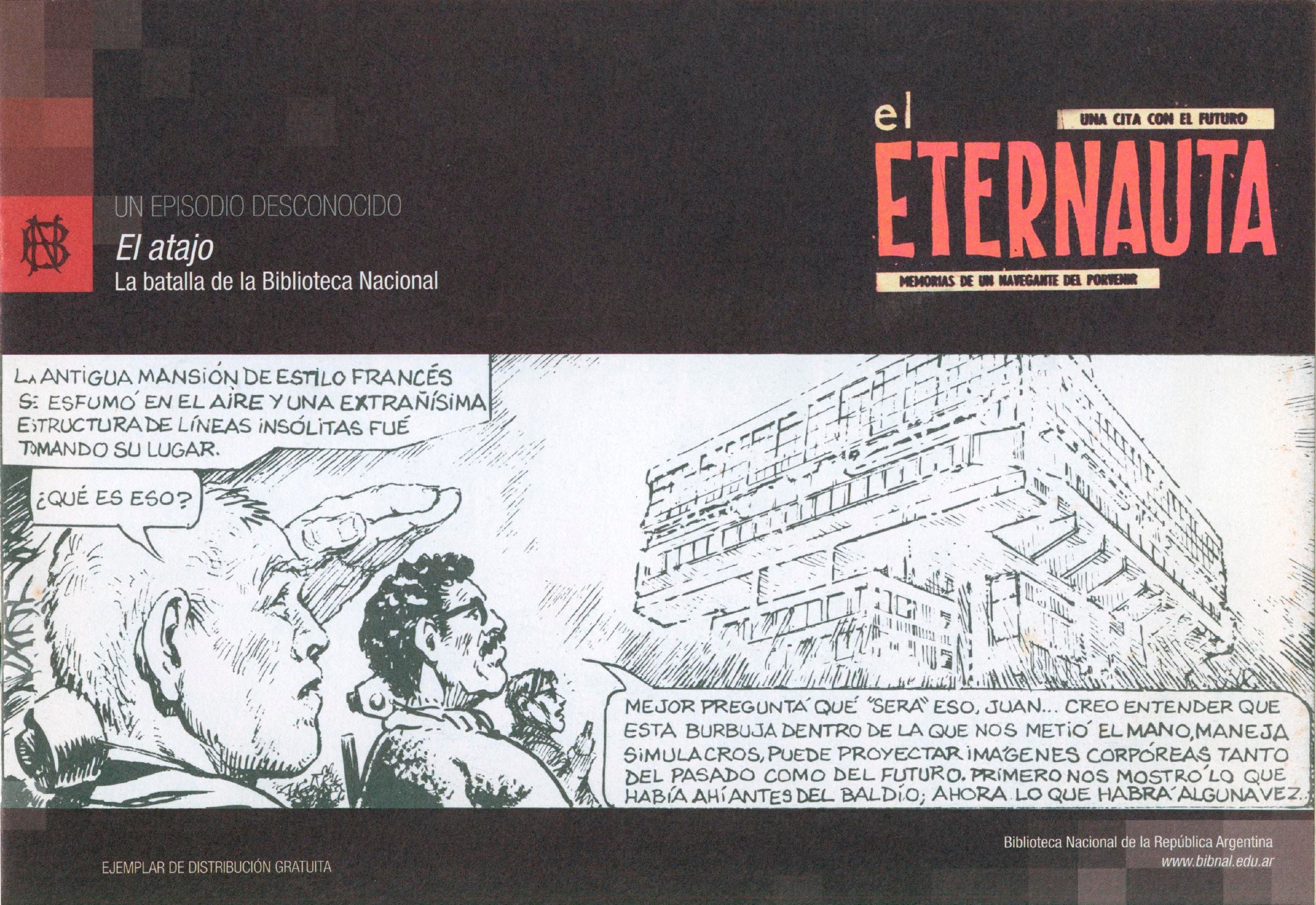 Portada ampliada de el ETERNAUTA