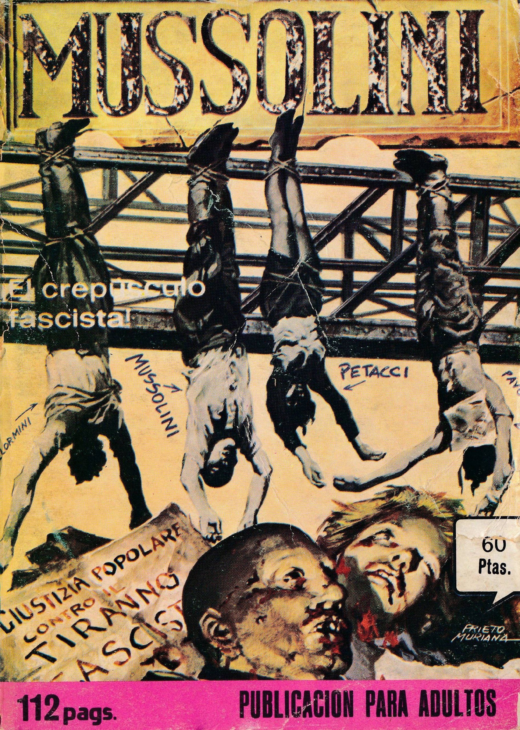 Portada ampliada de Mussolini