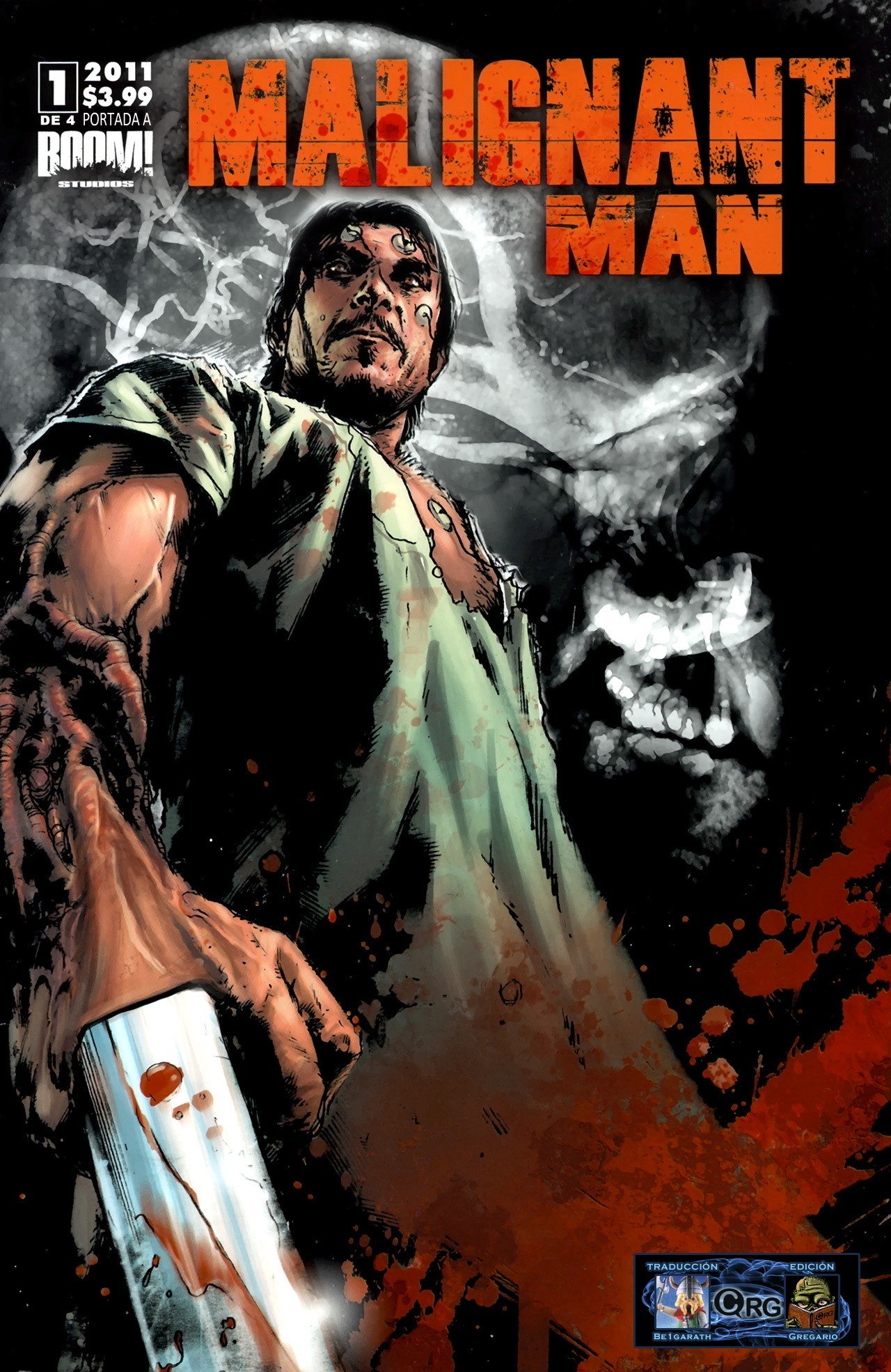 Portada ampliada de Malignant Man