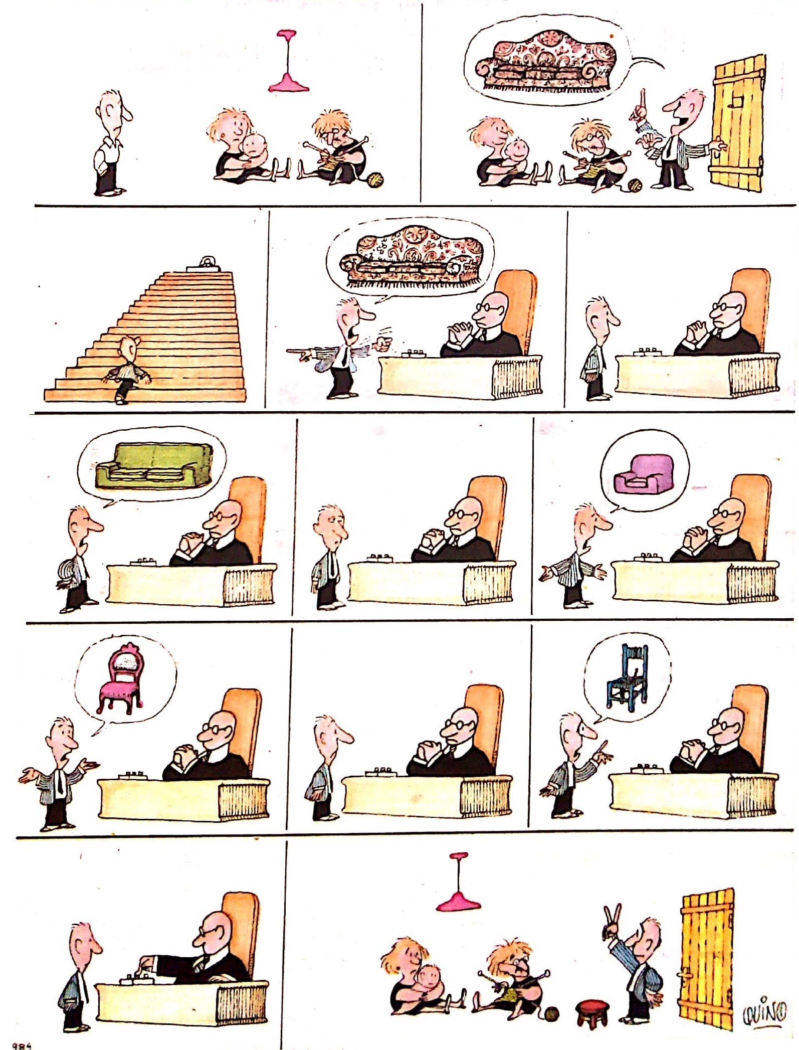 Portada ampliada de QUINO A COLOR 1992