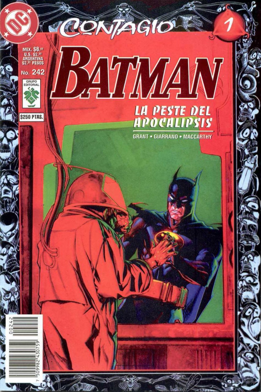 Portada ampliada de CONTAGIO BATMAN LA PESTE DEL APOCALIPSIS
