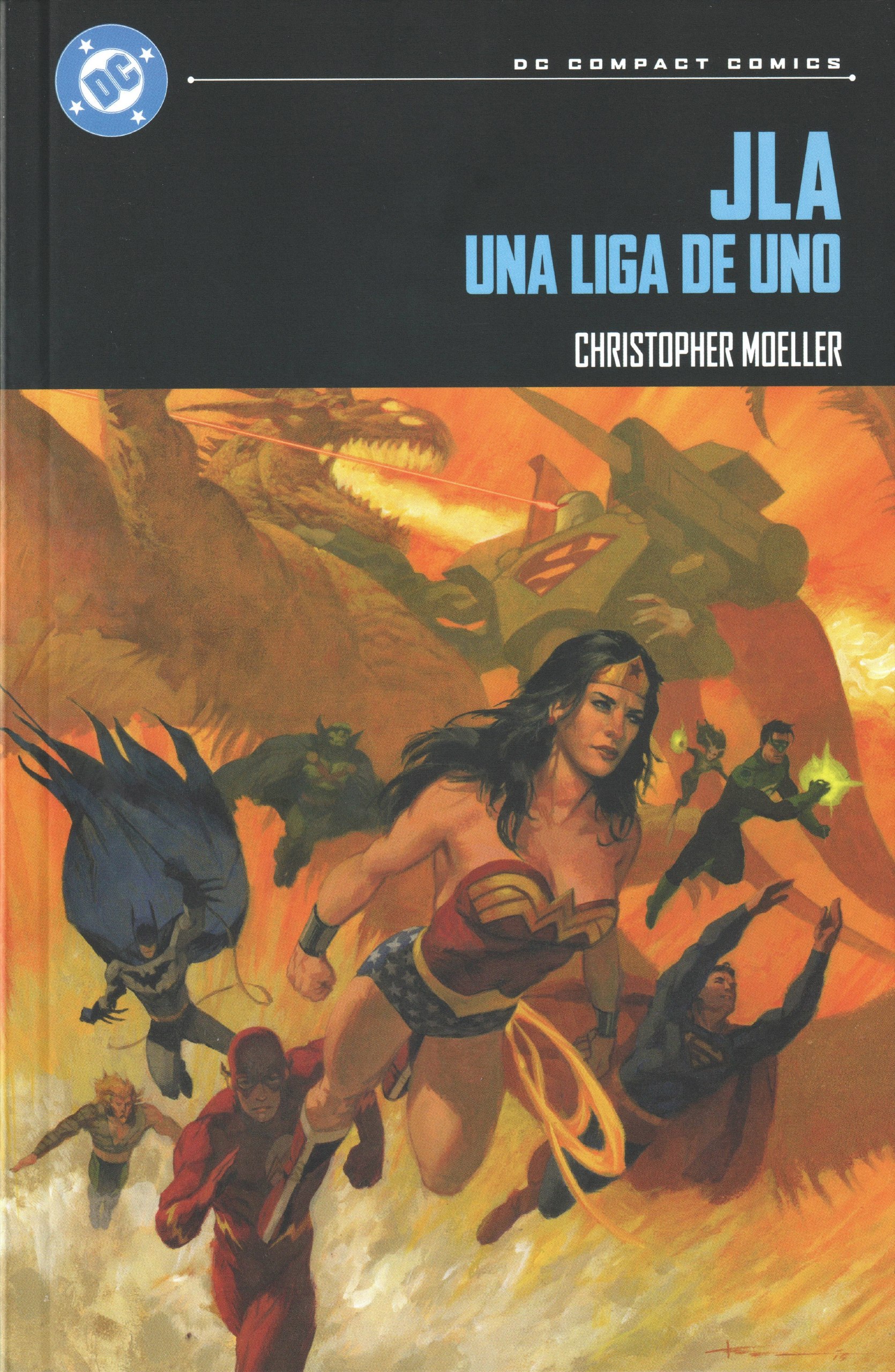 Portada ampliada de JLA -Una liga de uno- (Christopher Moeller) Punkarra(CRG)
