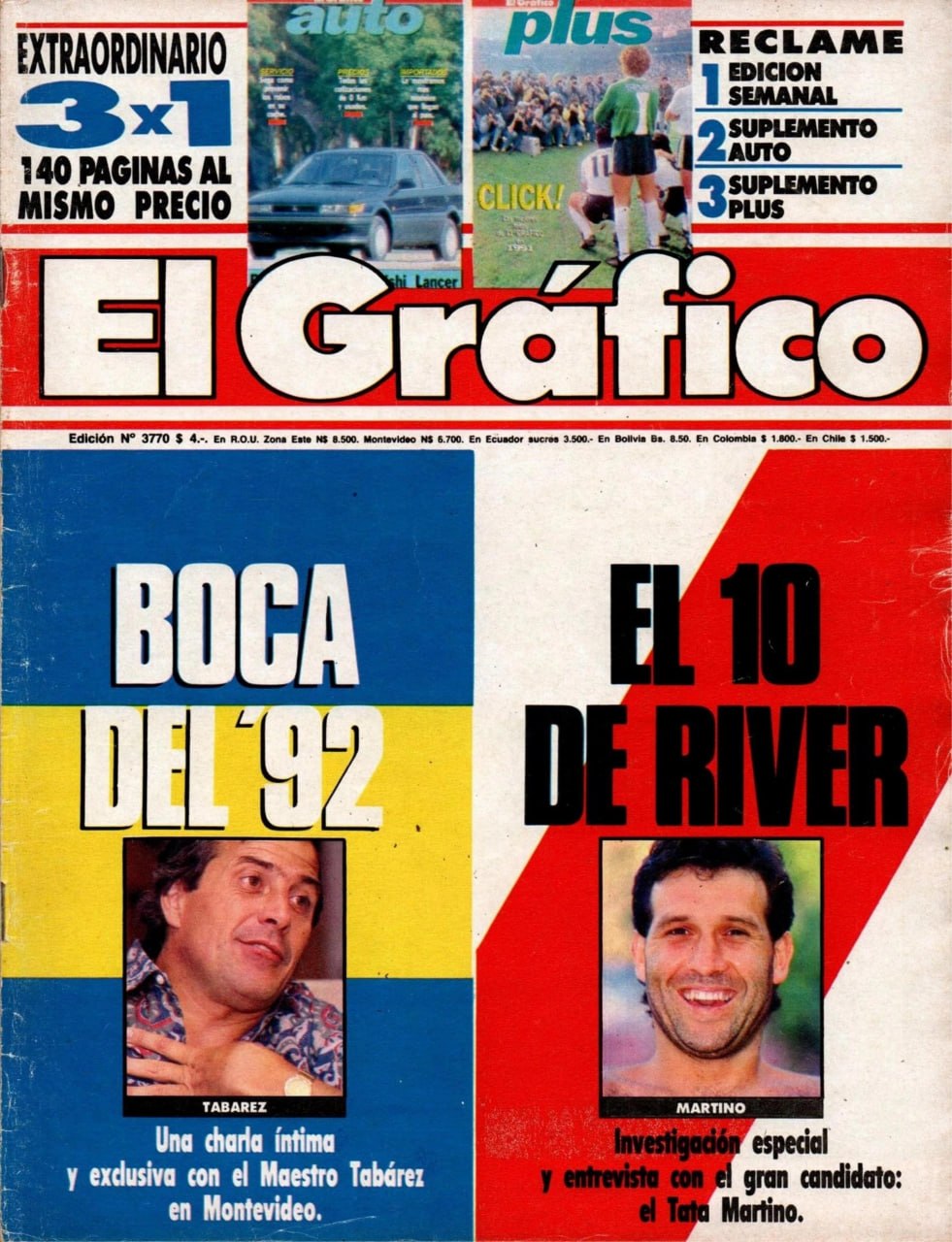 Portada ampliada de El Grafico