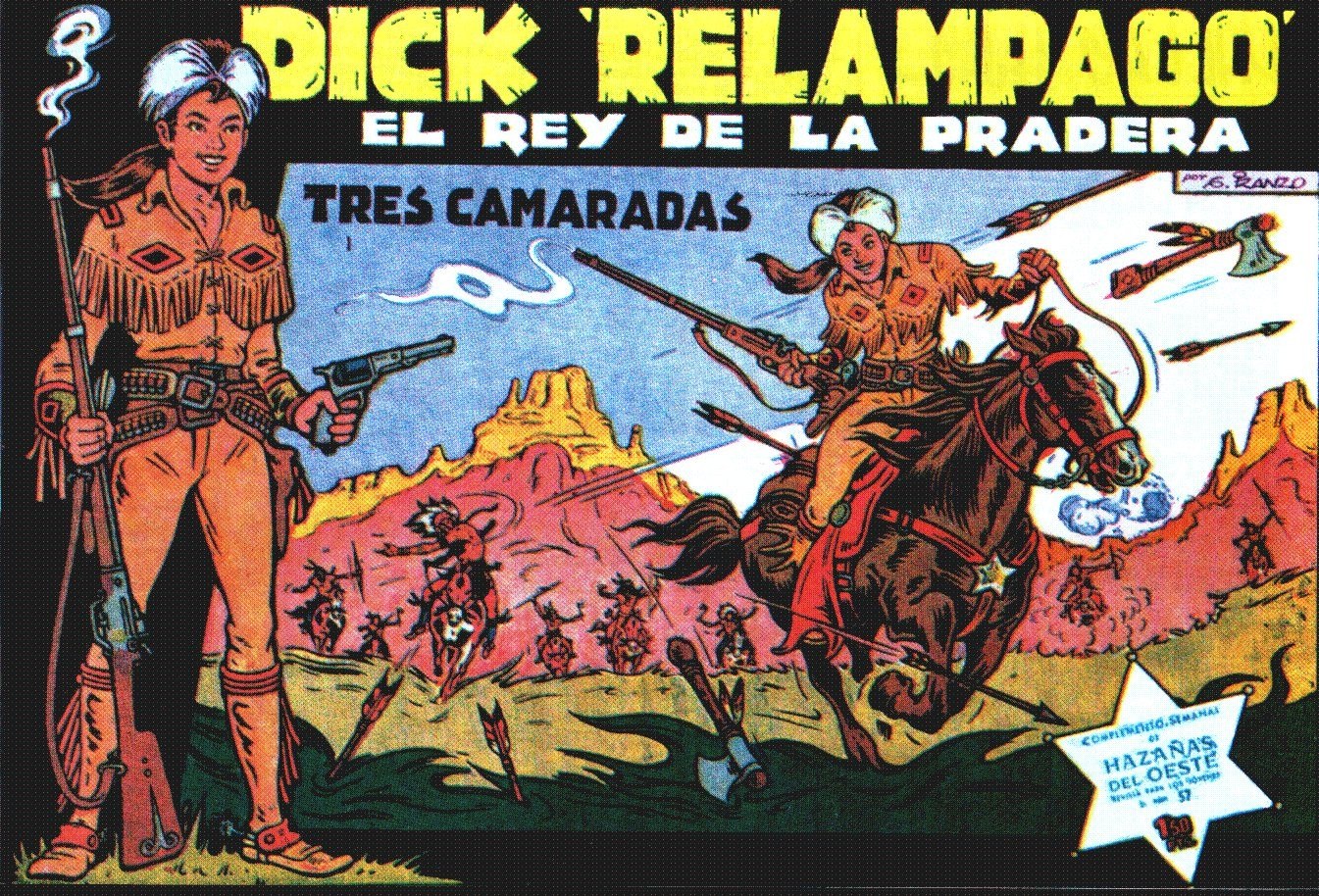 Portada ampliada de DICK RELAMPAGO EL REY DE LA PRADERA