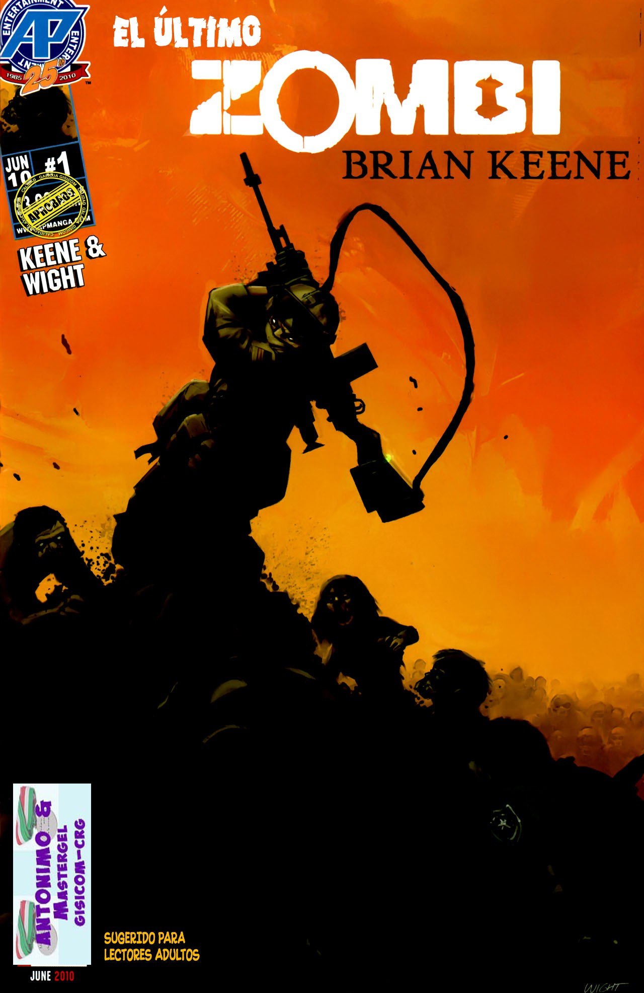 Portada ampliada de EL ÚLTIMO ZOMBI