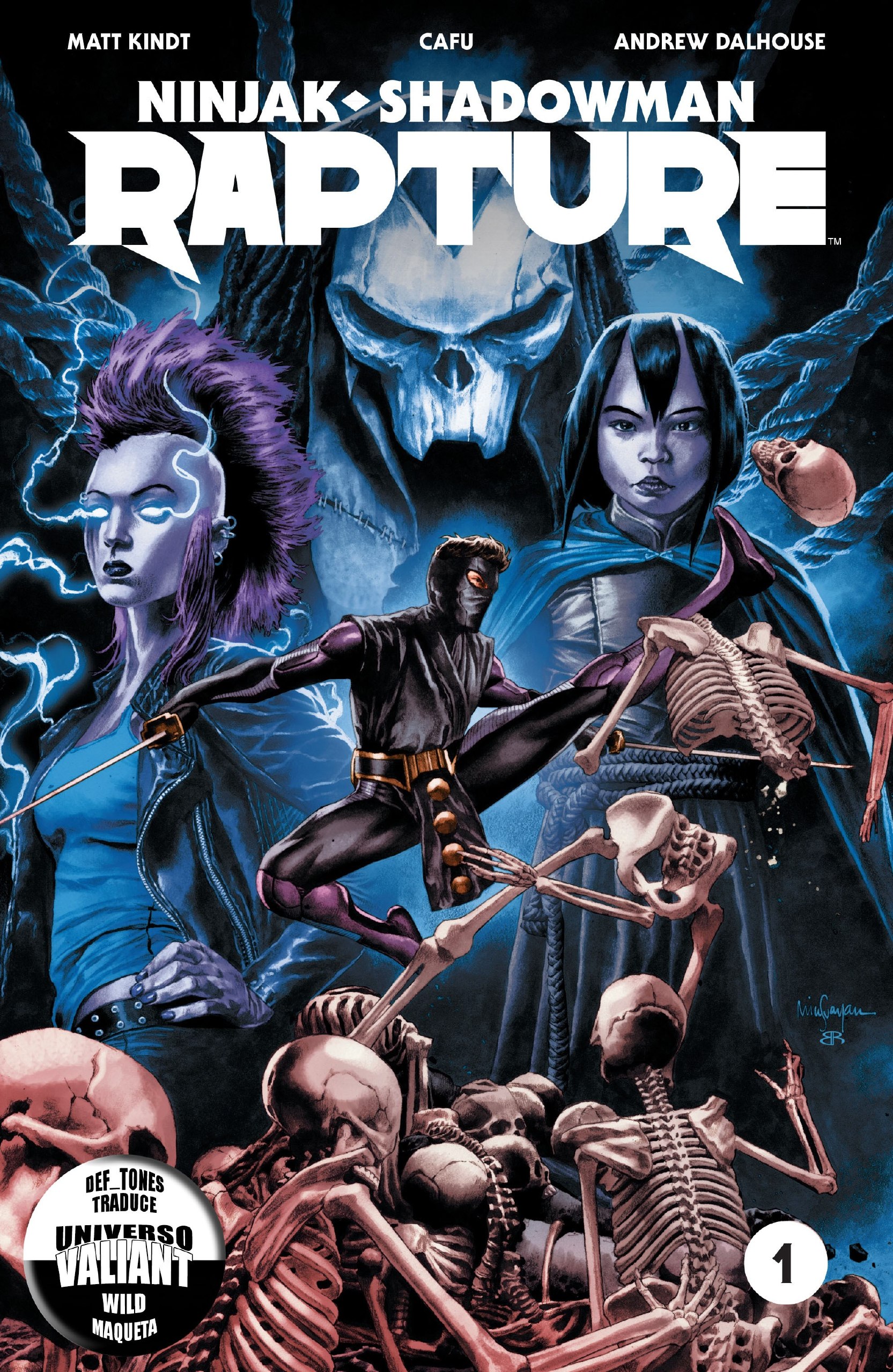 Portada ampliada de NINJAK + SHADOWMAN RAPTURE