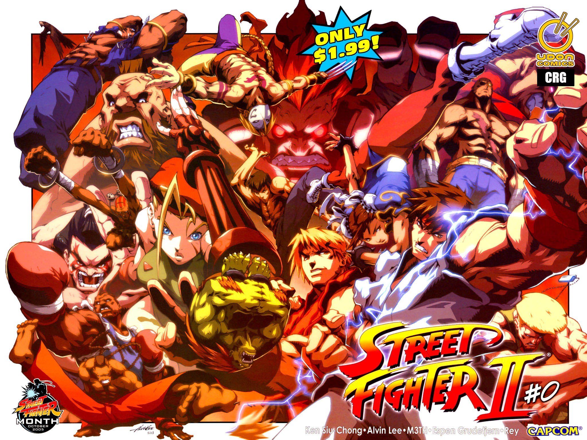 Portada ampliada de Street Fighter II #