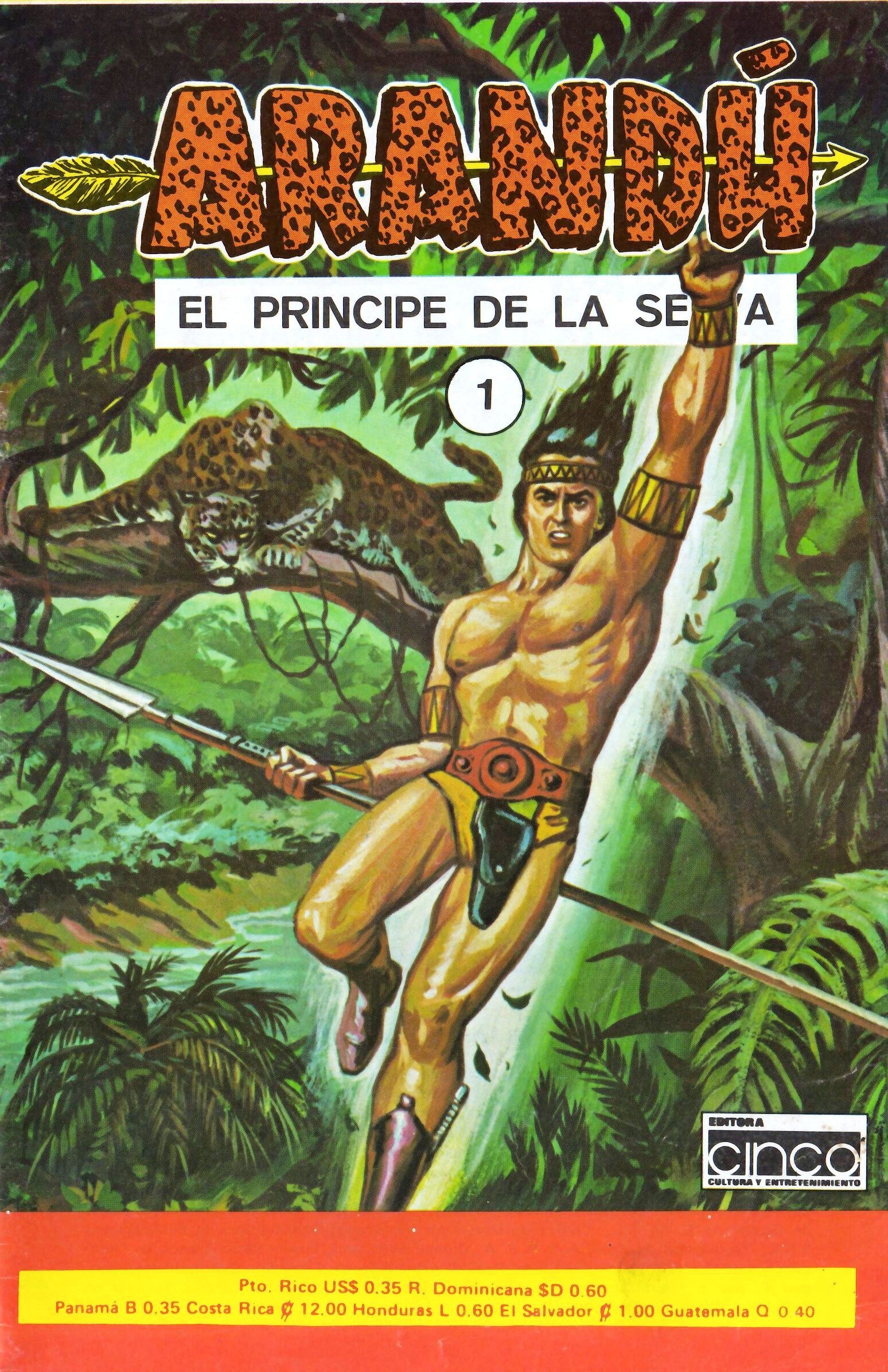 Portada ampliada de Arandú el principe de la selva