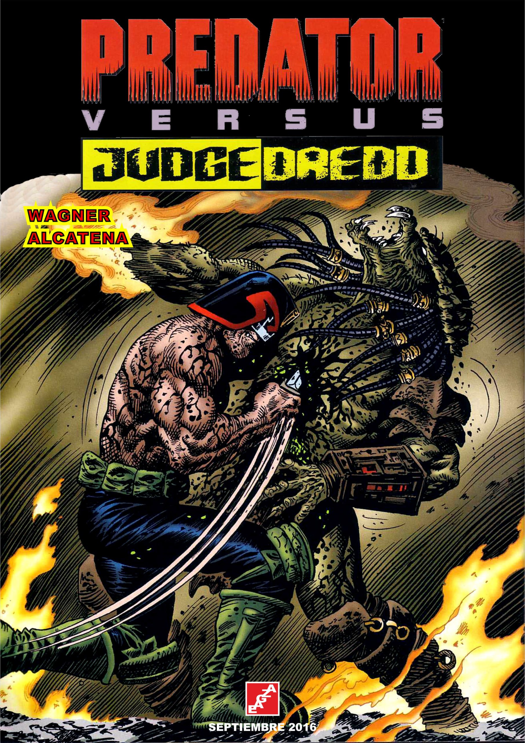 Portada ampliada de PREDATOR VERSUS JUDGE DREDD