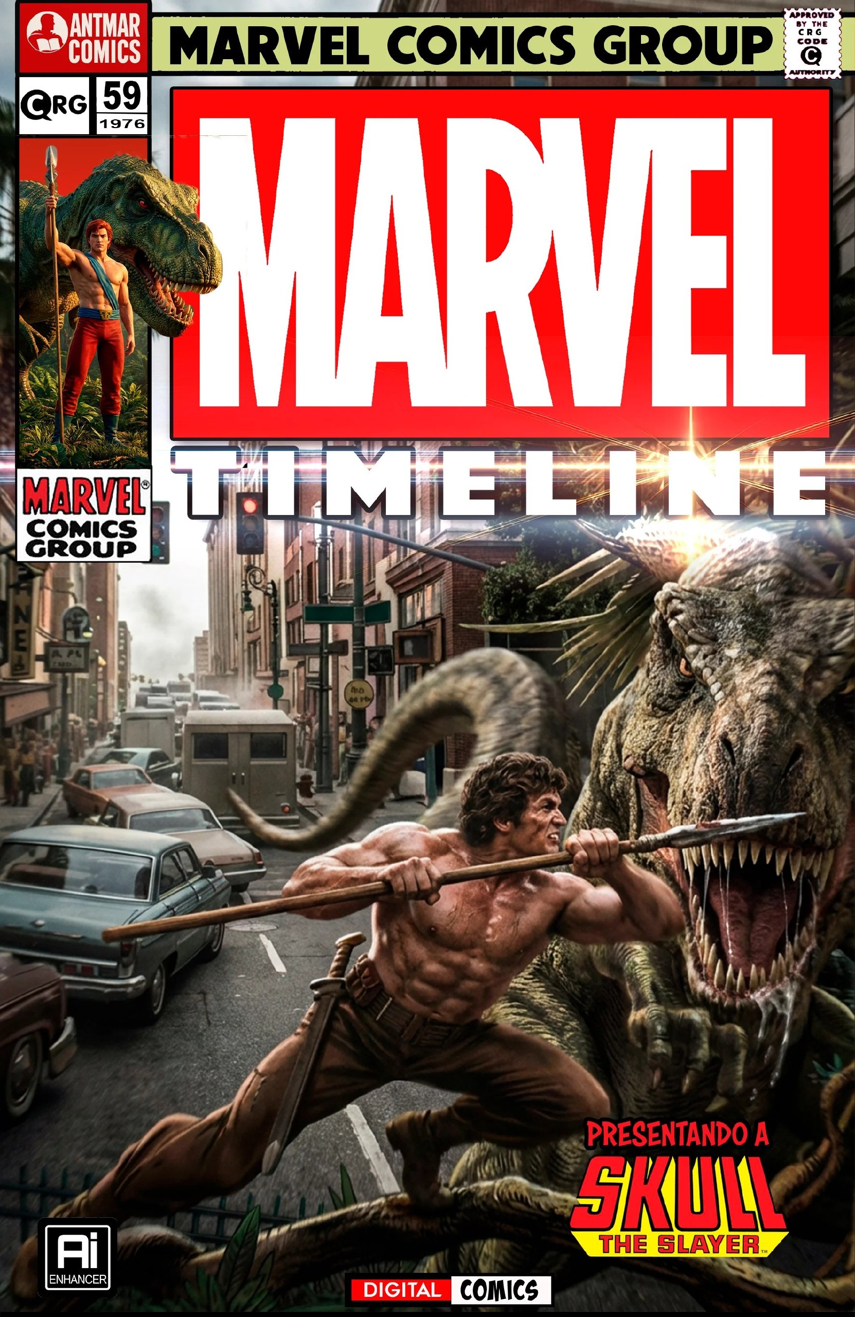 Portada ampliada de MARVEL TIMELINE