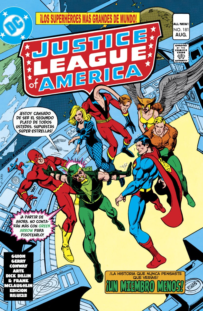 Portada ampliada de Justice League of America