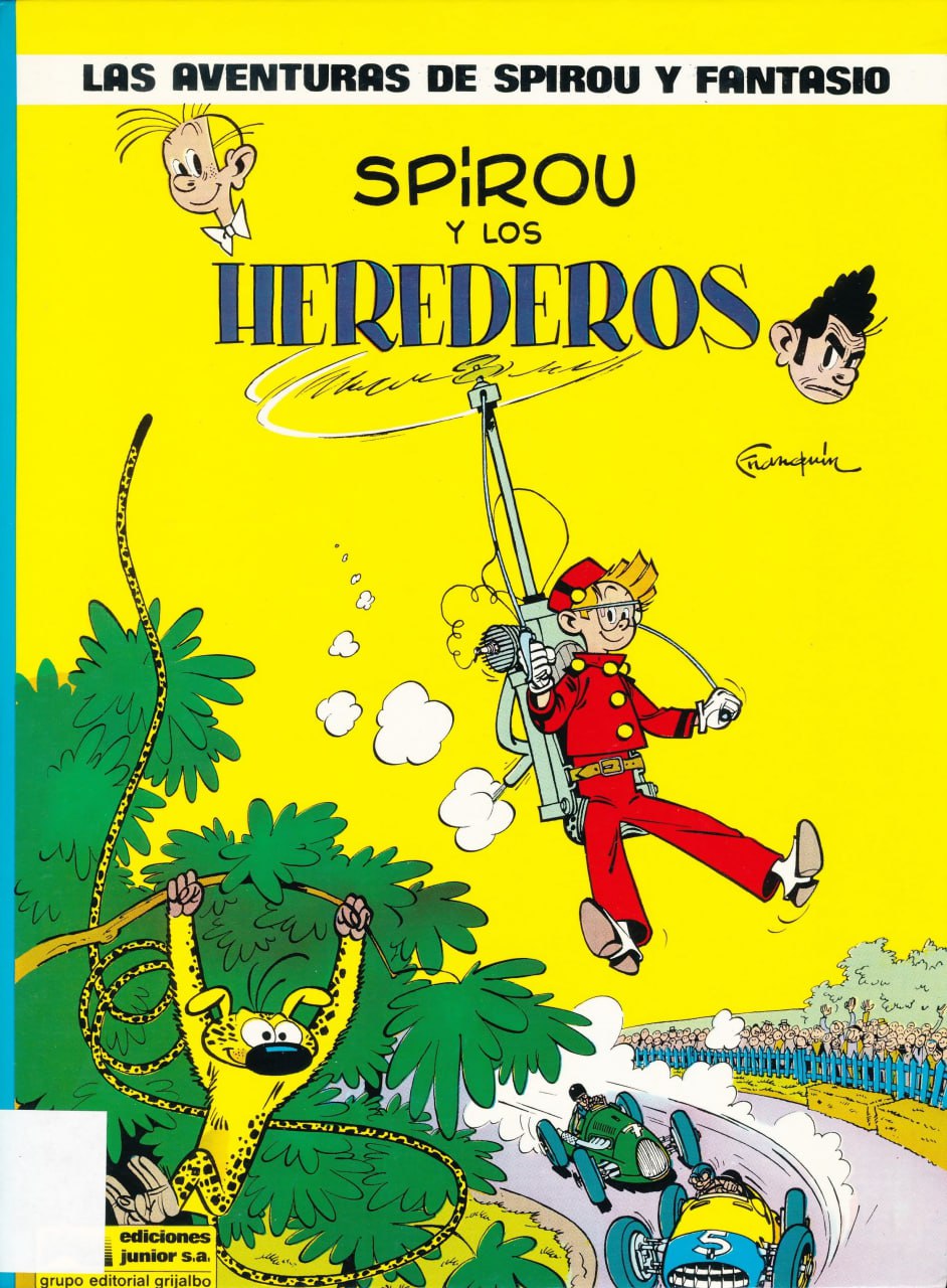 Portada ampliada de Spirou y los herederos