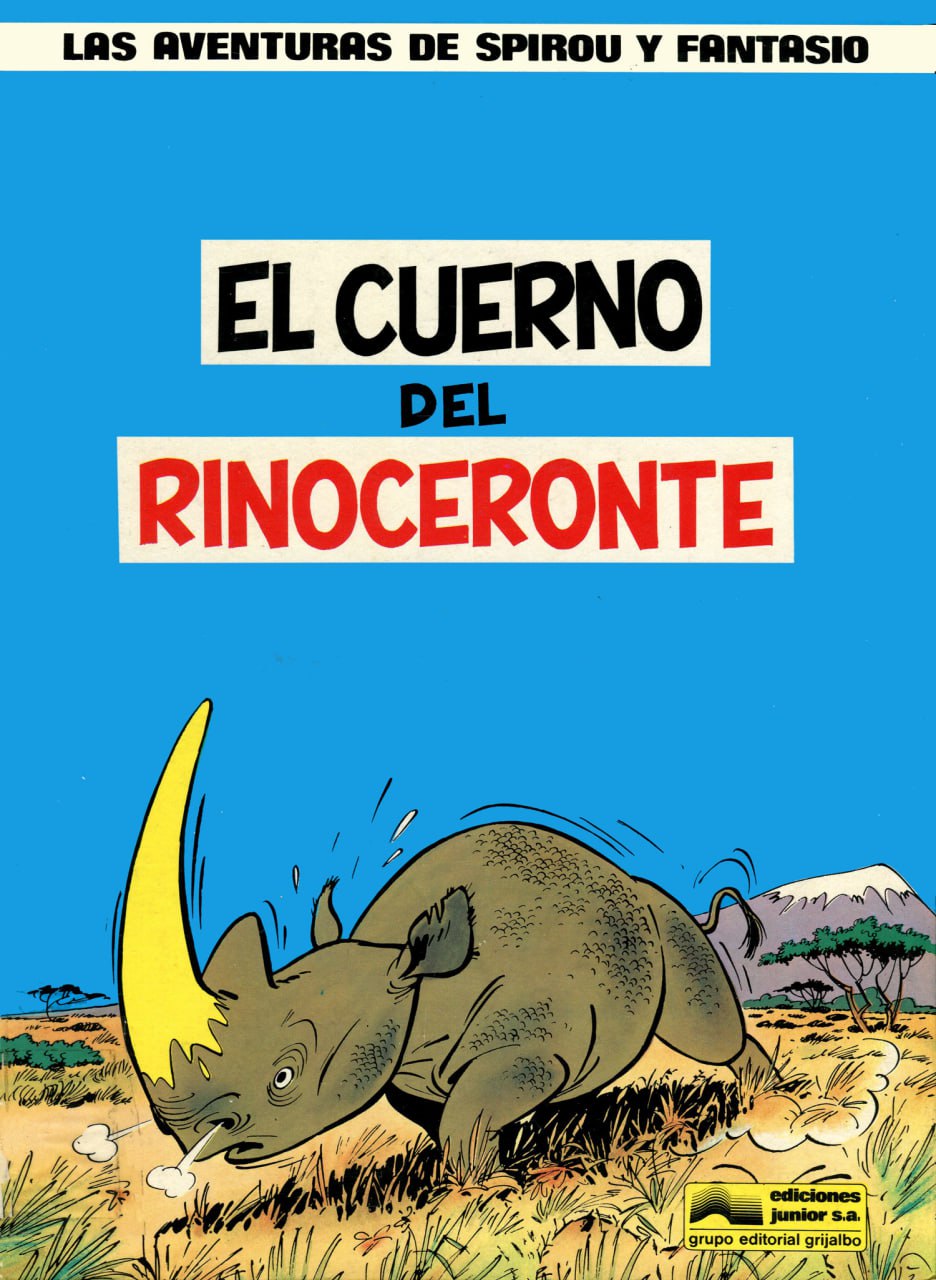 Portada ampliada de EL CUERNO DEL RINOCERONTE