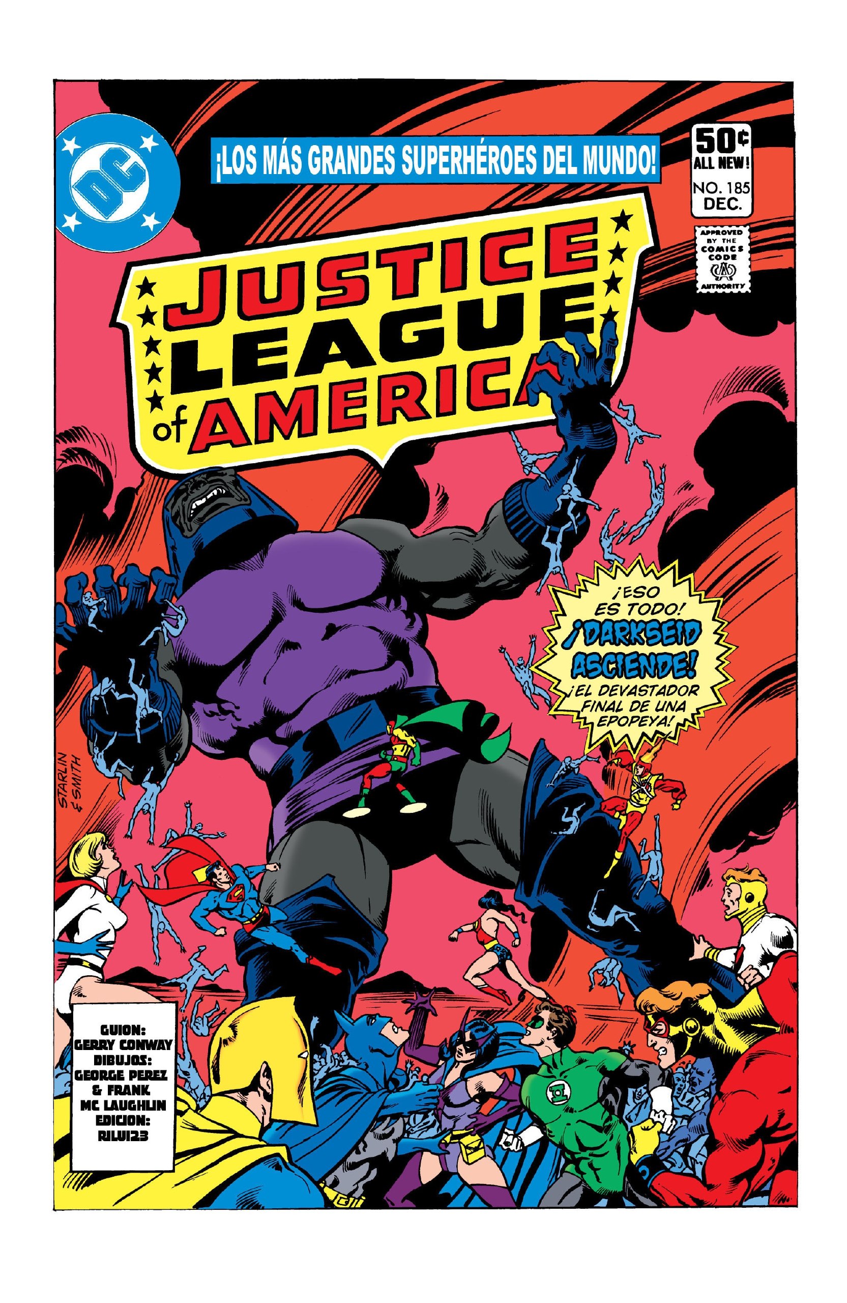 Portada ampliada de Justice League of America