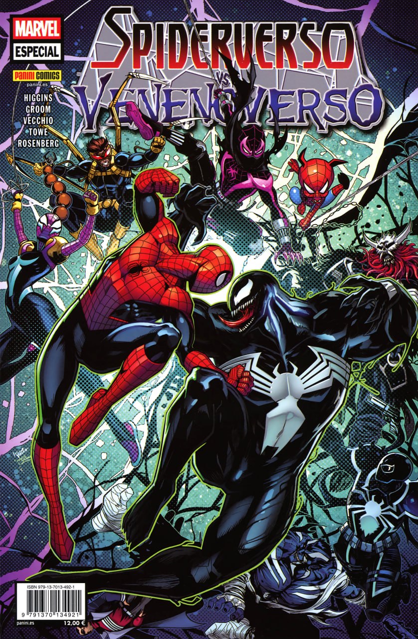 Portada ampliada de SPIDERVERSO VENOMVERSO
