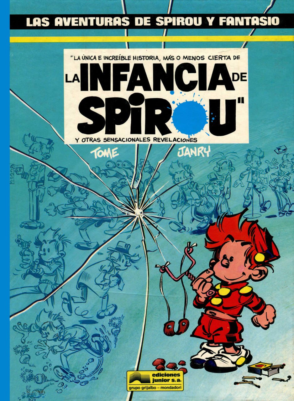 Portada ampliada de LA INFANCIA DE SPIROU
