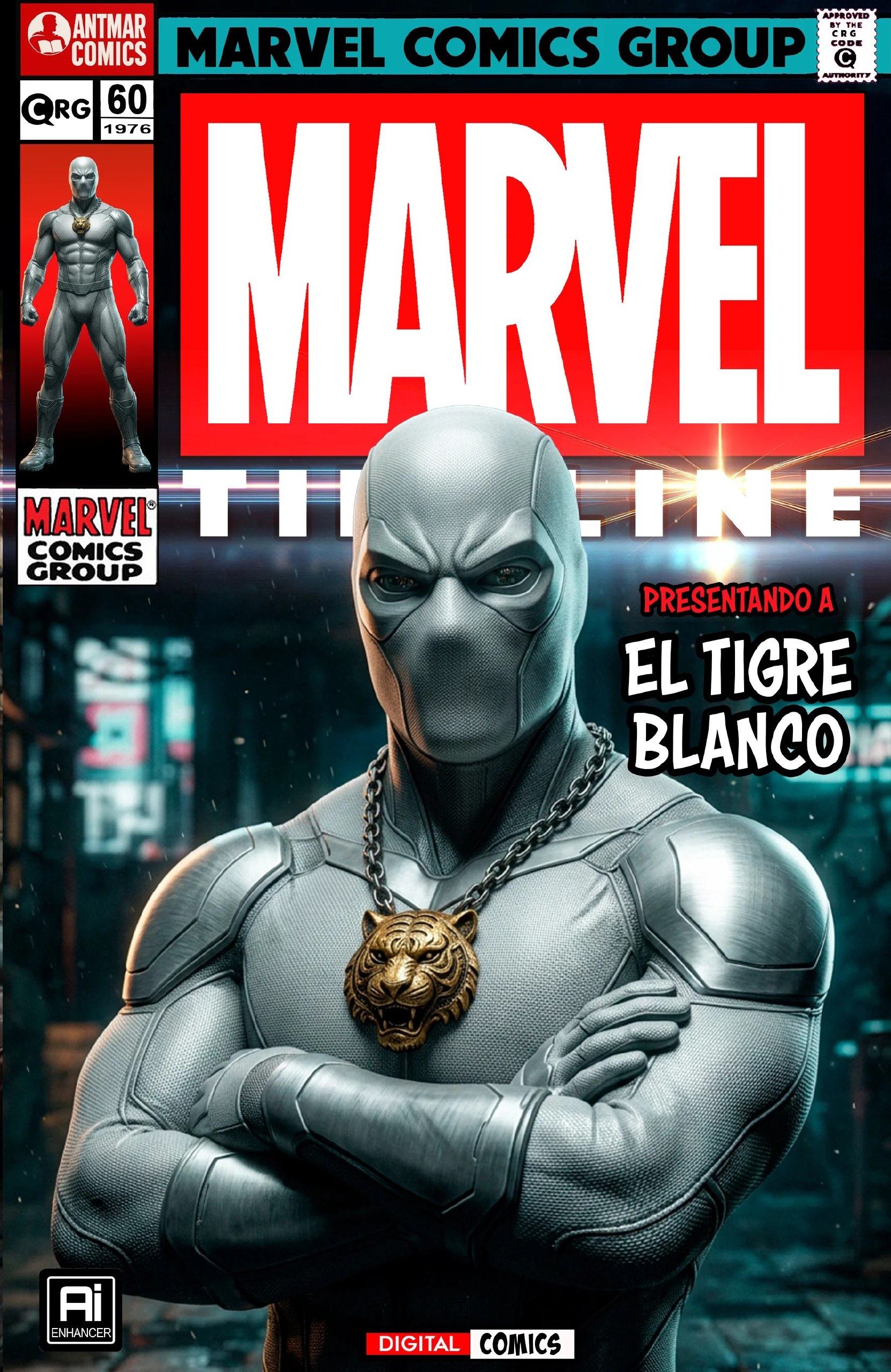 Portada ampliada de MARVEL THE LINE