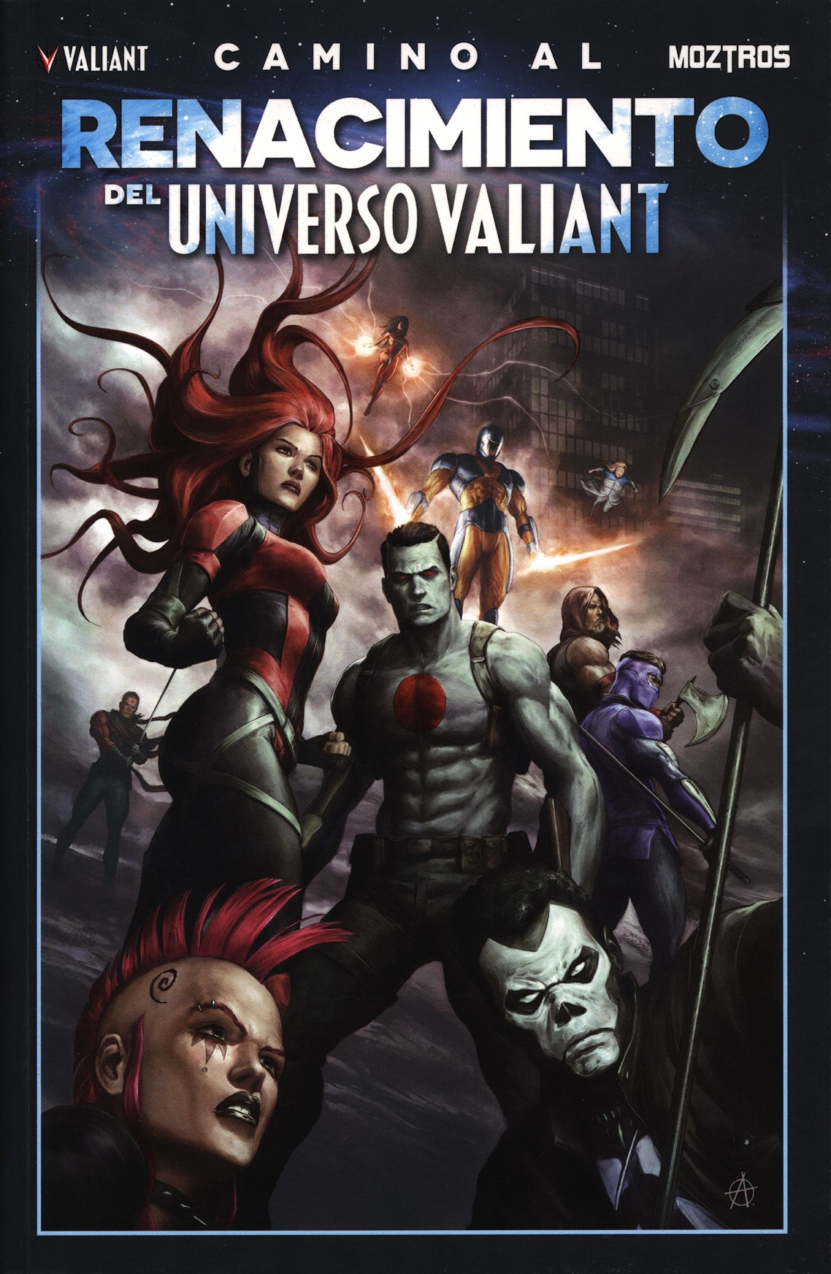 Portada ampliada de RENACIMIENTO DEL UNIVERSO VALIANT