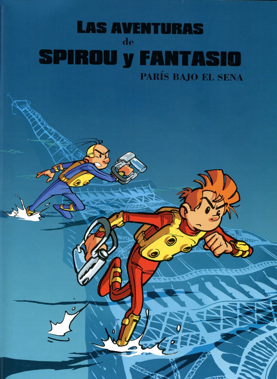 Portada ampliada de LAS AVENTURAS de SPIROU y FANTASIO