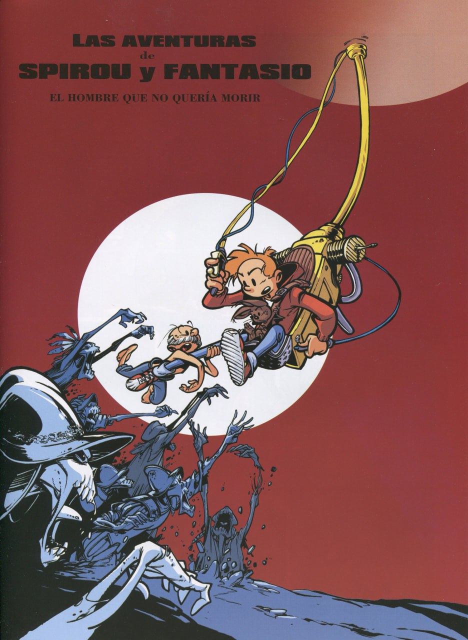 Portada ampliada de LAS AVENTURAS DE SPIROU Y FANTASIO
