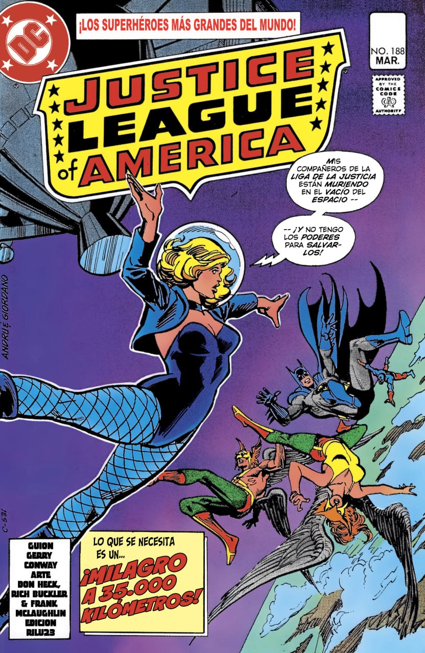 Portada ampliada de Justice League of America
