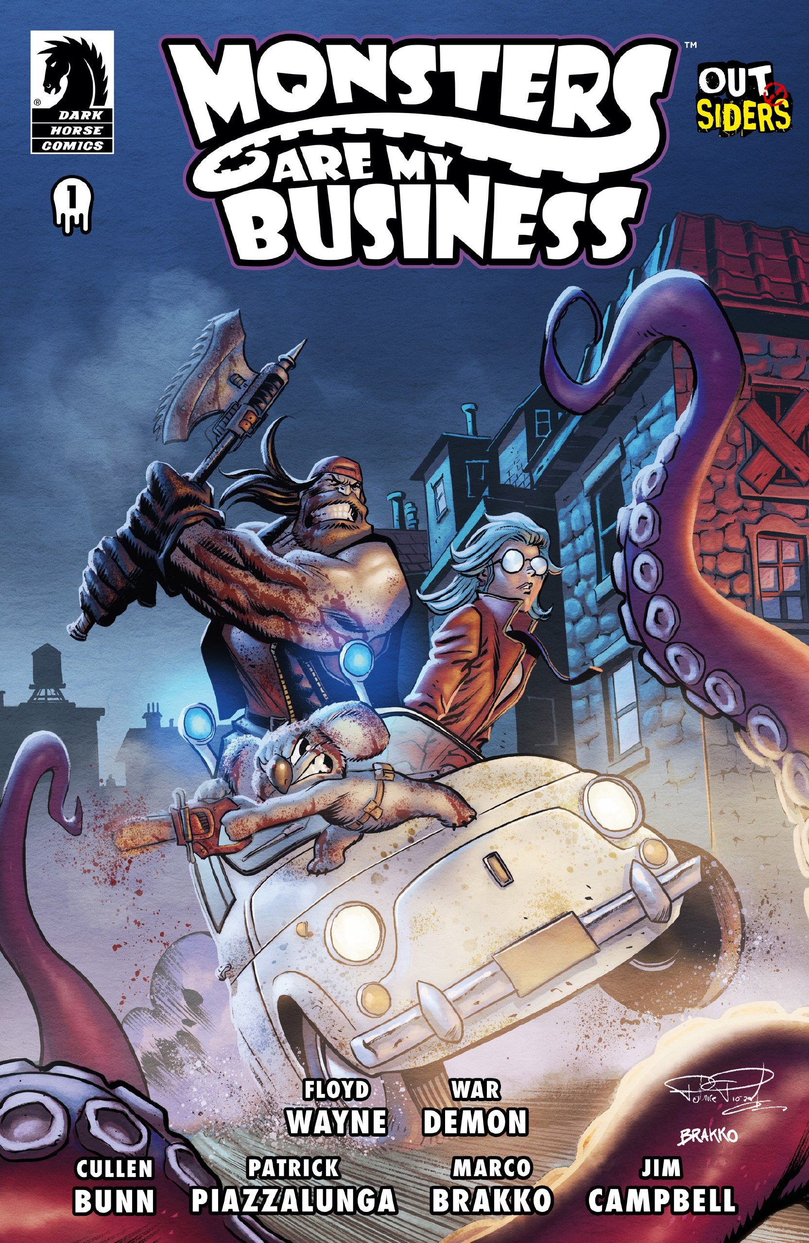 Portada ampliada de MONSTERS ARE MY BUSINESS