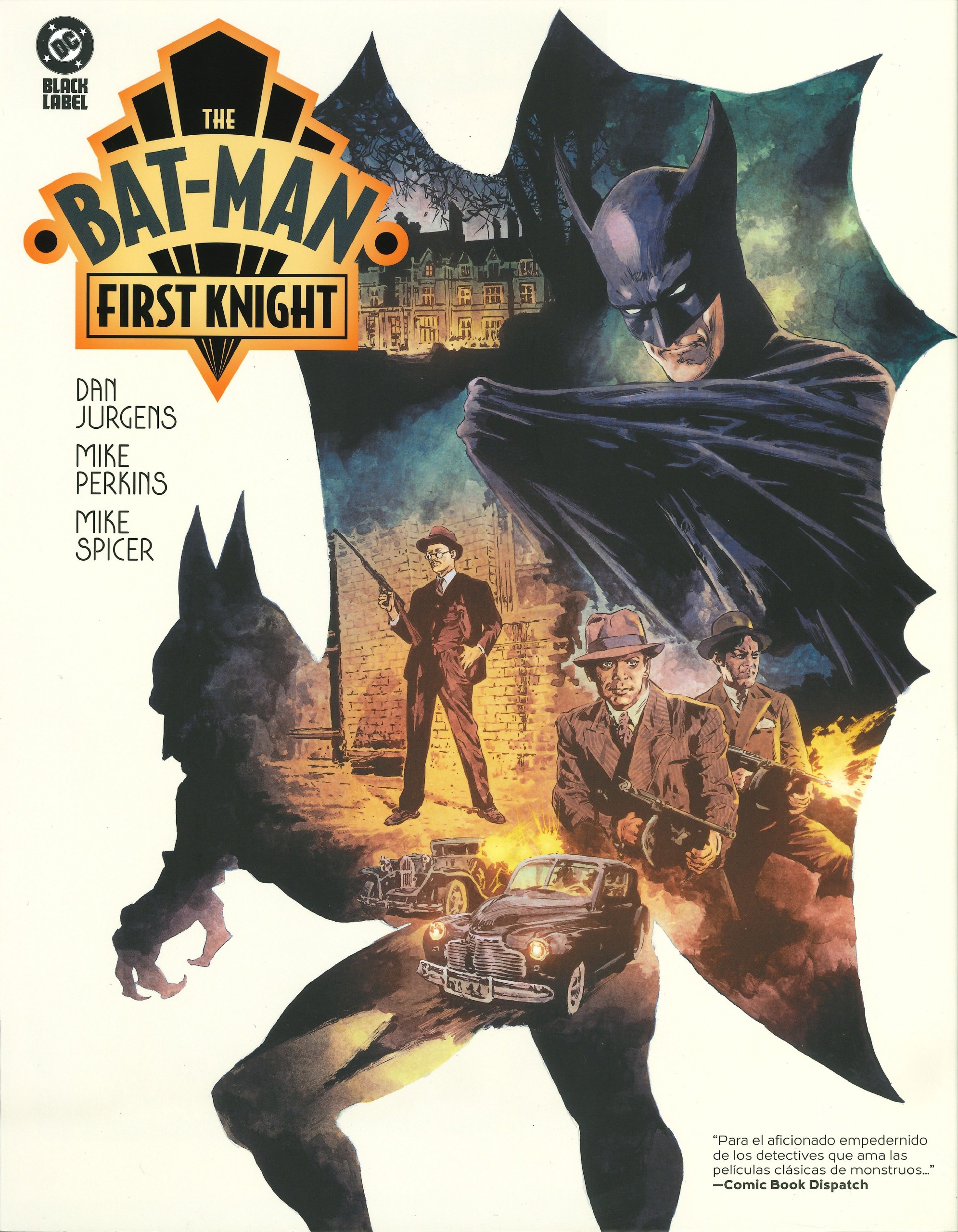 Portada ampliada de THE BAT-MAN FIRST KNIGHT