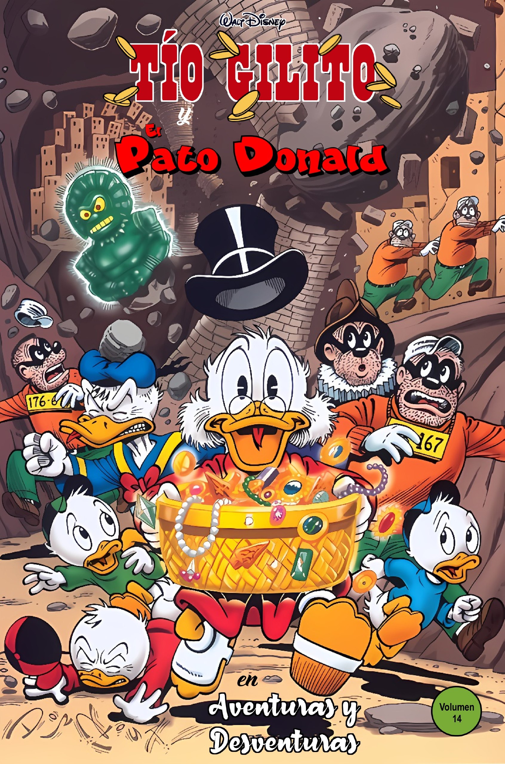 Portada ampliada de Tío Gilito y Paco Donald