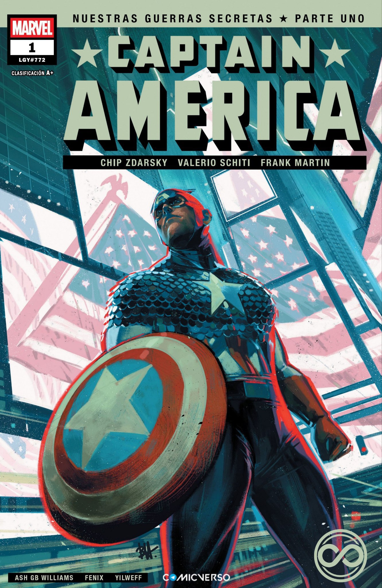 Portada ampliada de CAPTAIN AMERICA
