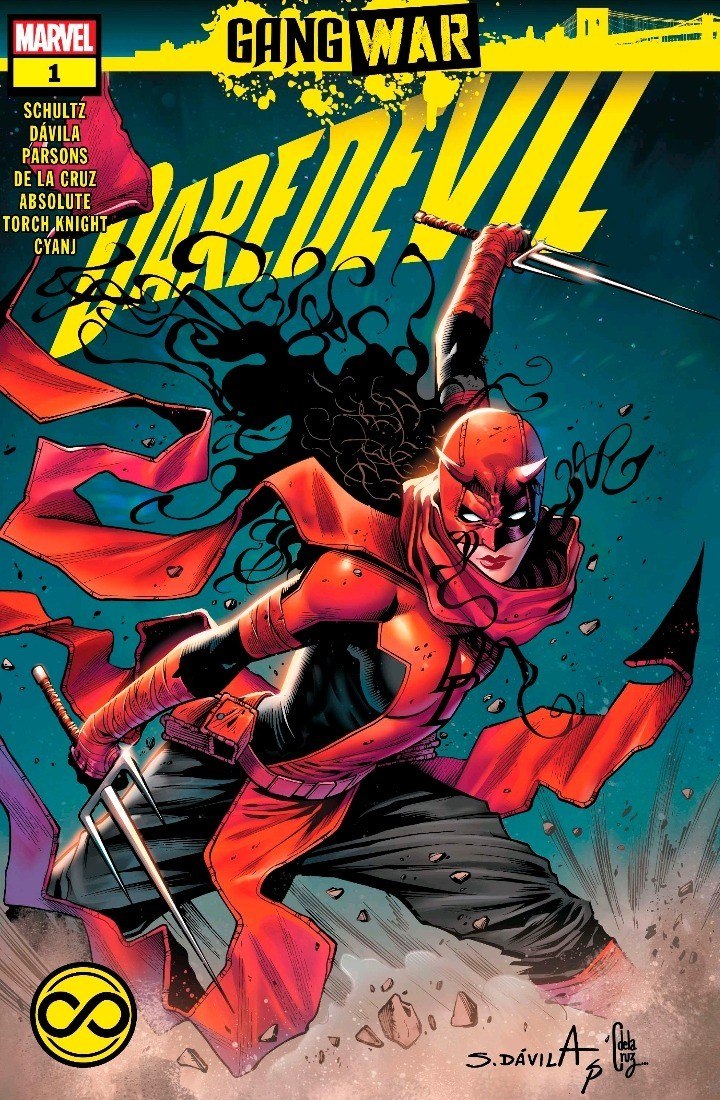 Portada ampliada de Daredevil Gang War