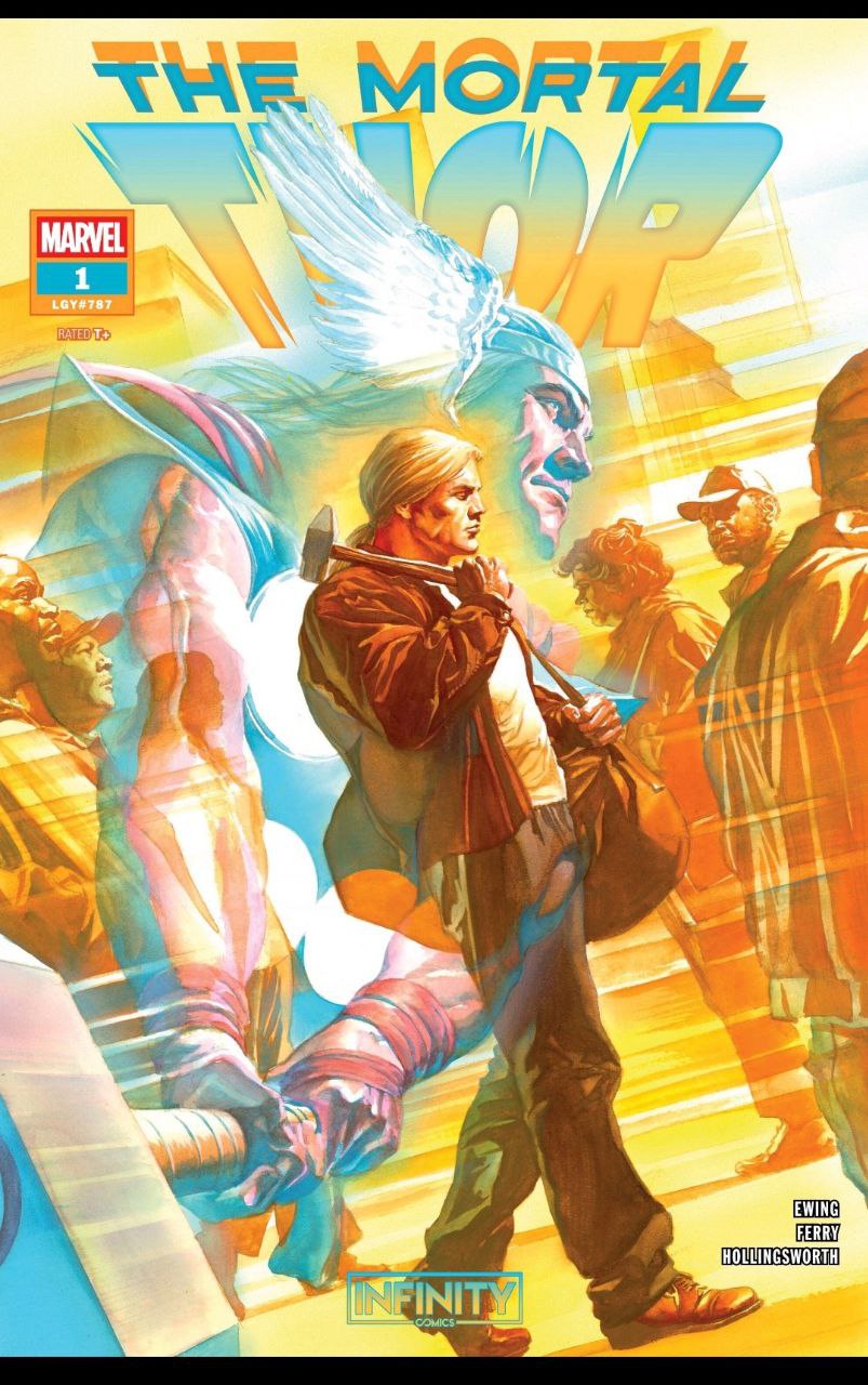 Portada ampliada de THE MORTAL T HOR