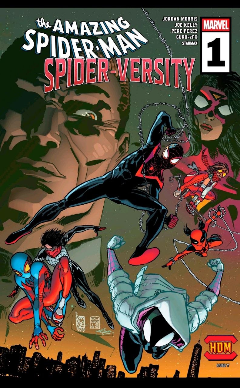 Portada ampliada de the AMAZING SPIDER-MAN SPIDER-VERSITY