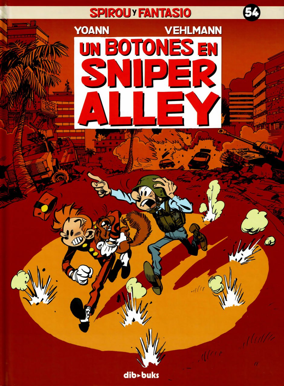 Portada ampliada de UN BOTONES EN SNIPER ALLEY