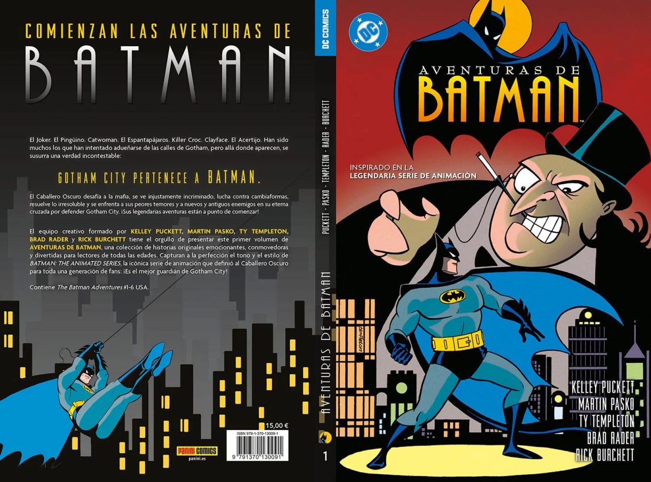 Portada ampliada de Aventuras de Batman
