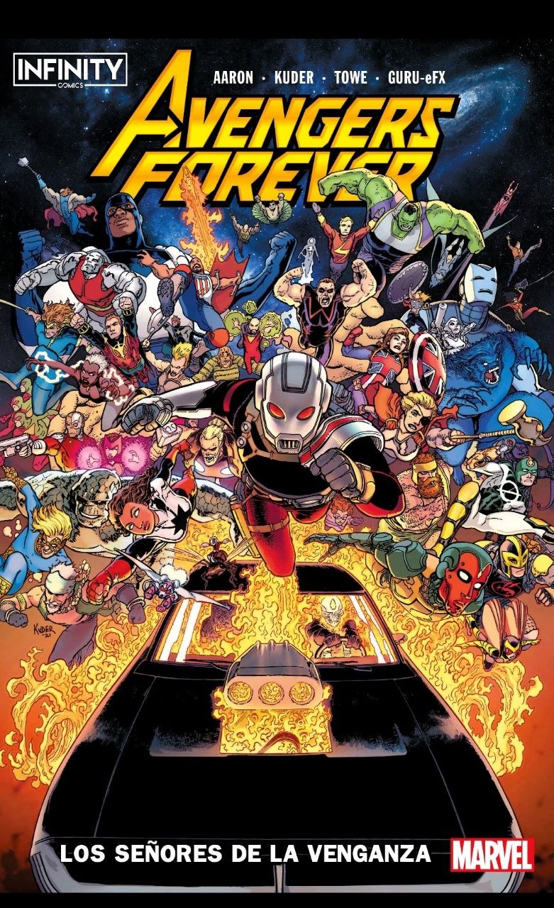Portada ampliada de Avengers Forever