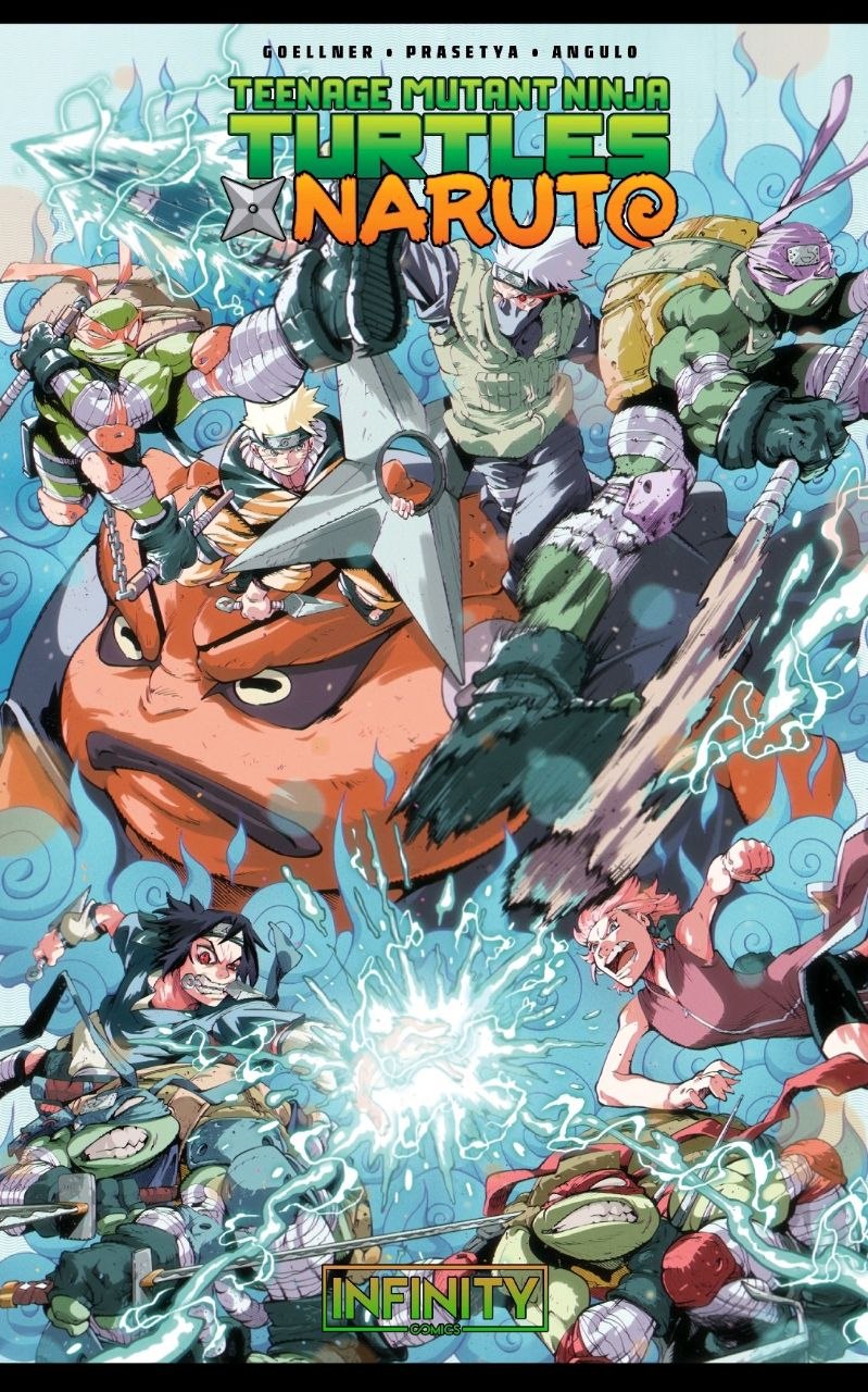 Portada ampliada de Teenage Mutant Ninja Turtles Naruto