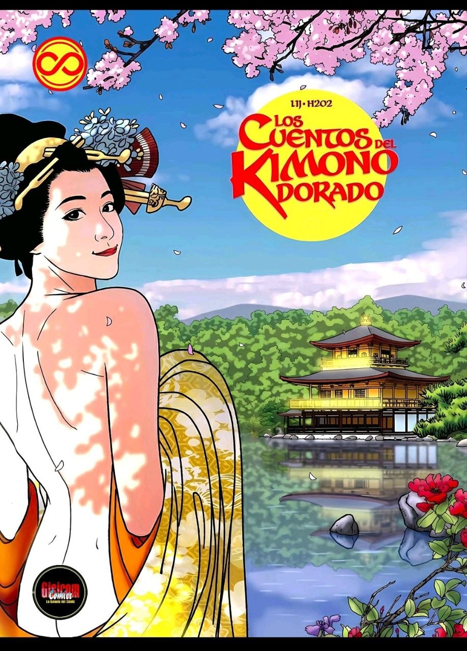 Portada ampliada de Los cuentos del kimono dorado