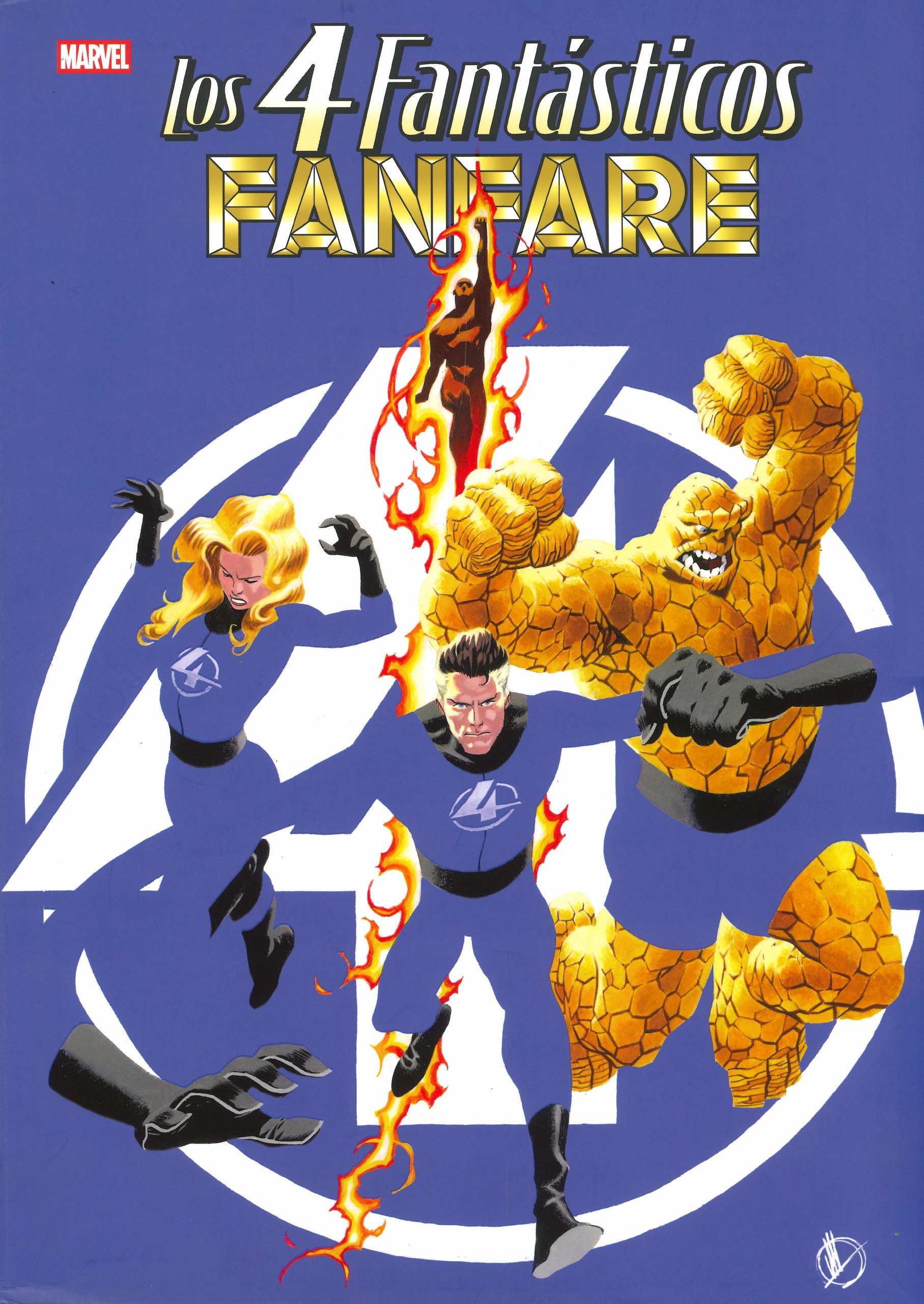Portada ampliada de los 4 Fantásticos FANFARE