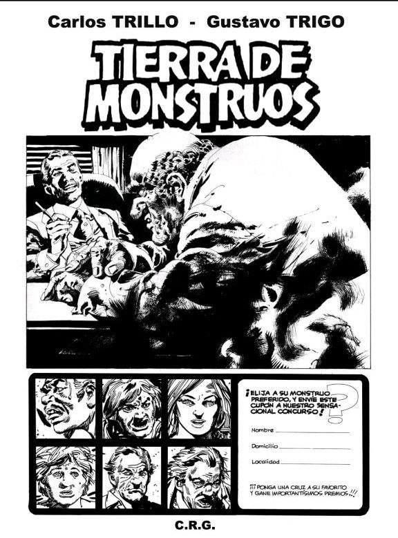 Portada ampliada de Tierra de Monstruos