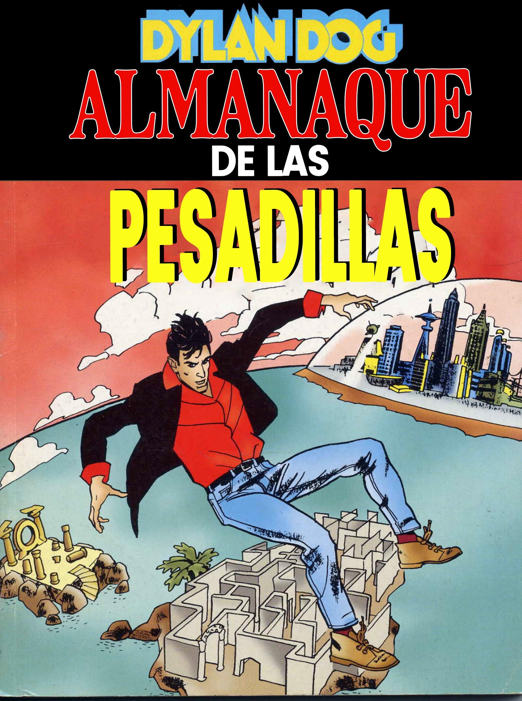 Portada ampliada de Almanaque de las Pesadillas