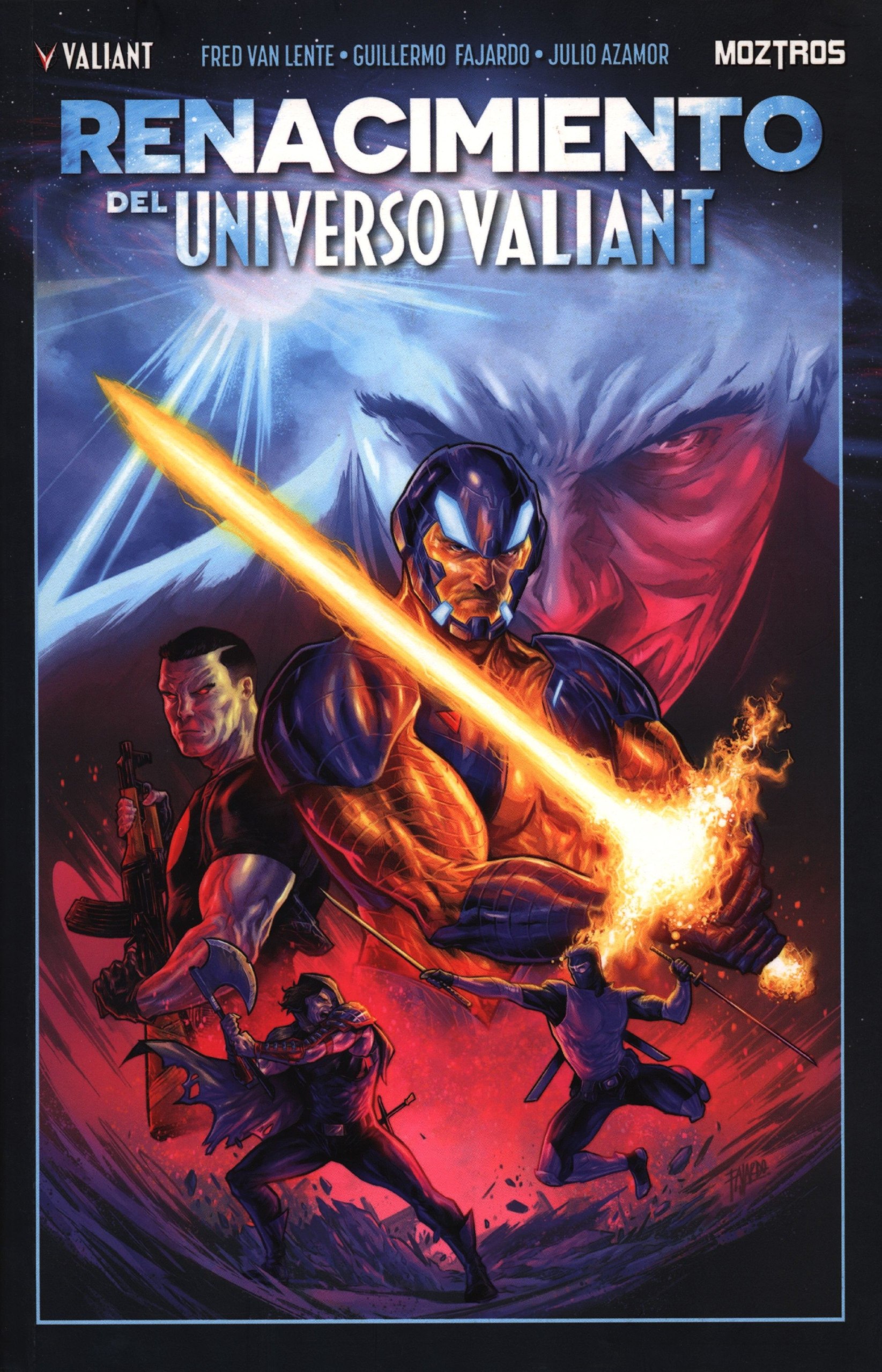 Portada ampliada de RENACIMIENTO DEL UNIVERSO VALIANT
