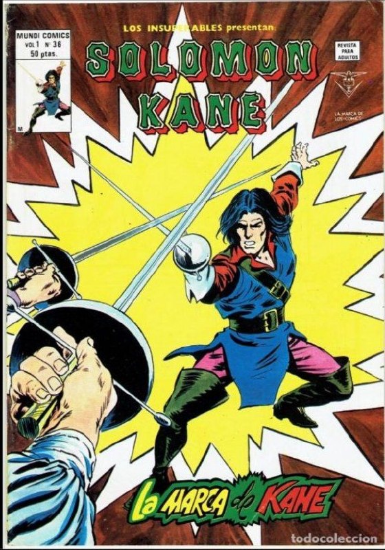 Portada ampliada de LOS INSUPERABLES - ED. VERTICE - SOLOMON KANE & +