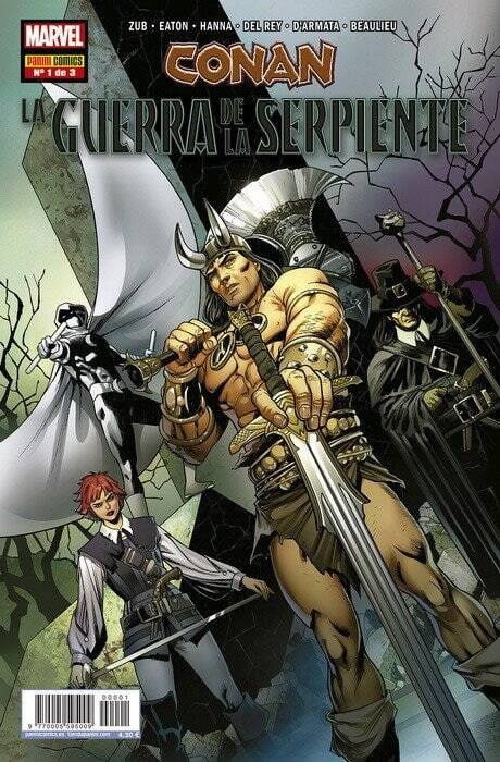 Portada ampliada de CONAN - LA GUERRA DE LA SERPIENTE ( CON SOLOMON KANE )