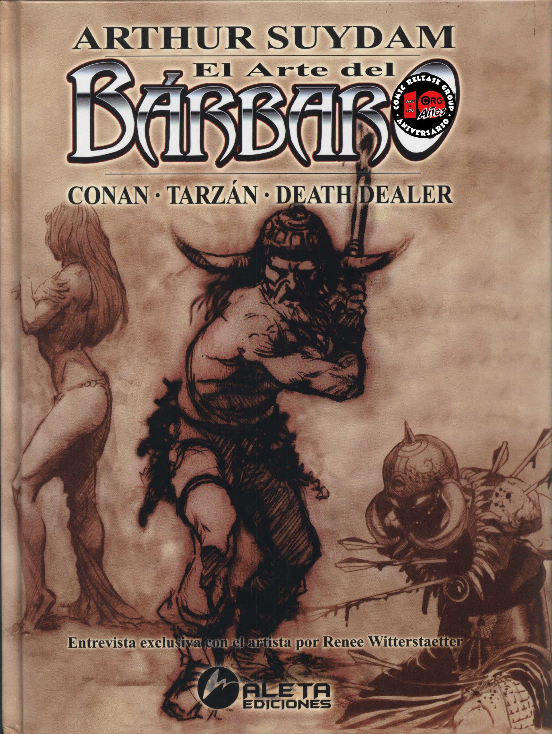 Portada ampliada de Arthur Suydam - El arte del Barbaro (por vbr)(10º Aniversario CRG)